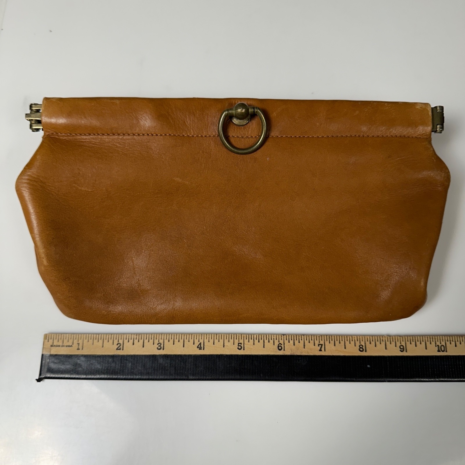 Leathersmith Dopp Kit Shaving Bag Bespoke Canada Vintage Leather Clamp Clasp Dr.