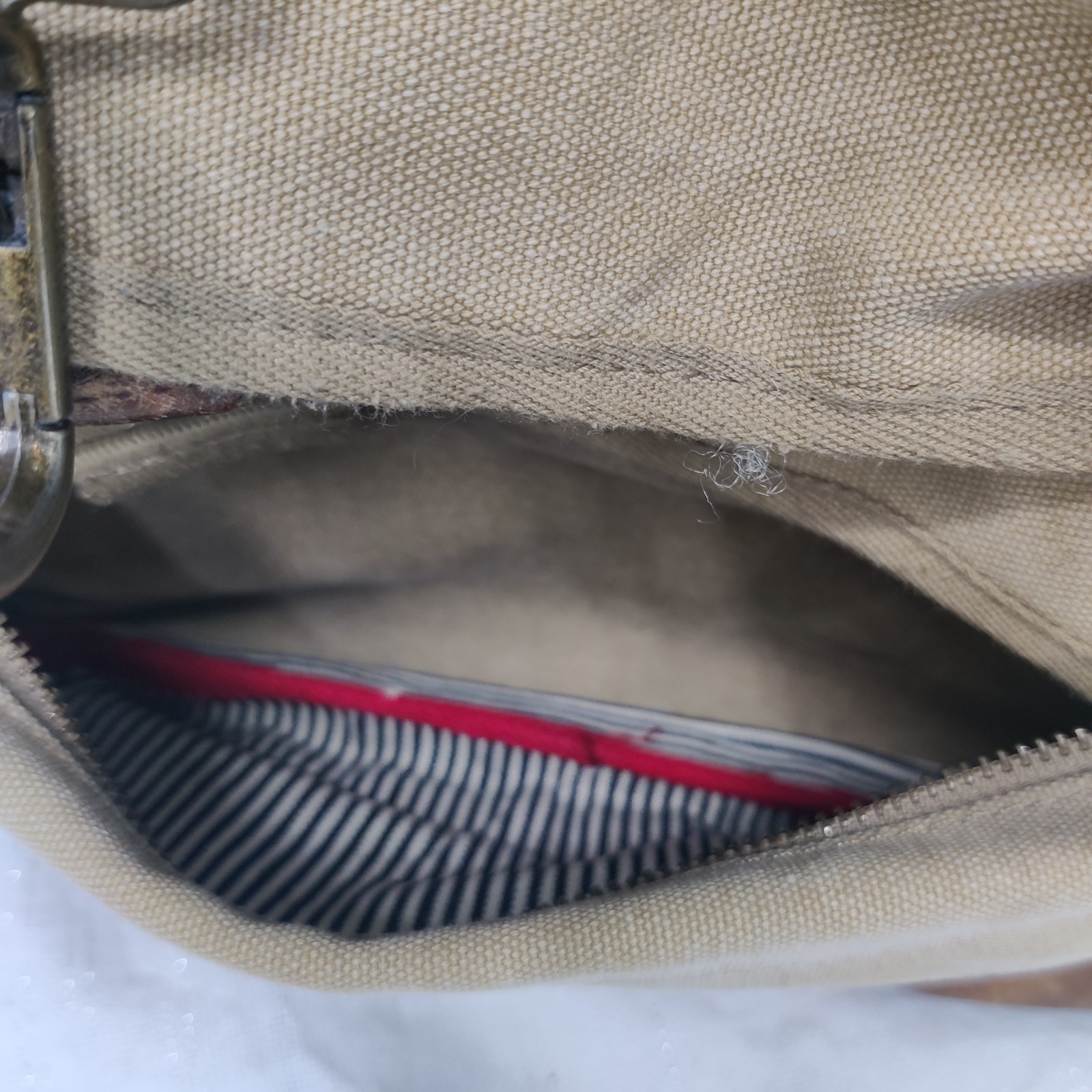 A. Kurtz Standard Issue Canvas Backpack Khaki Tan Military Rucksack FLAW