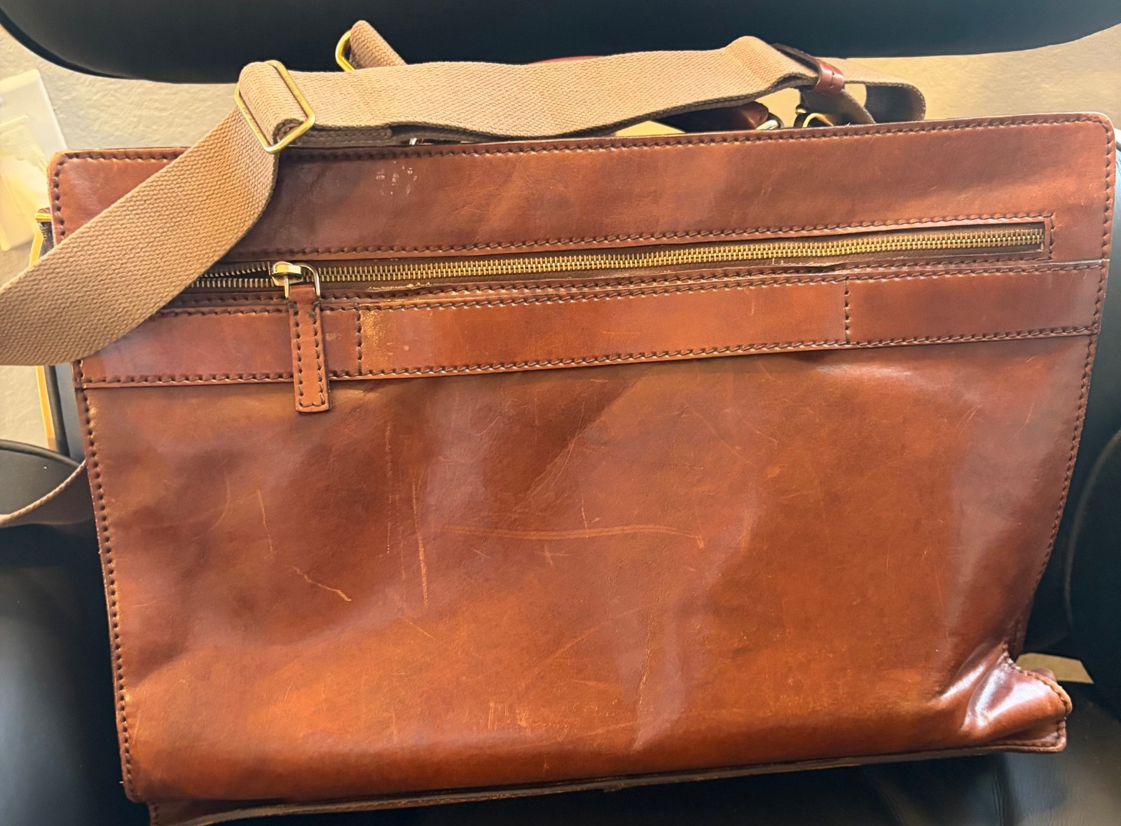 The Bridge Vintage Leather Briefcase & Umbrella Holder