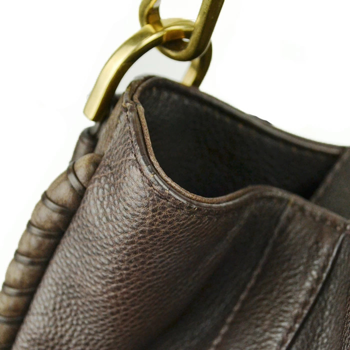 BALLY Tote Bag Handbag SWITZERLAND 1851 Womens Leather Brown Charm