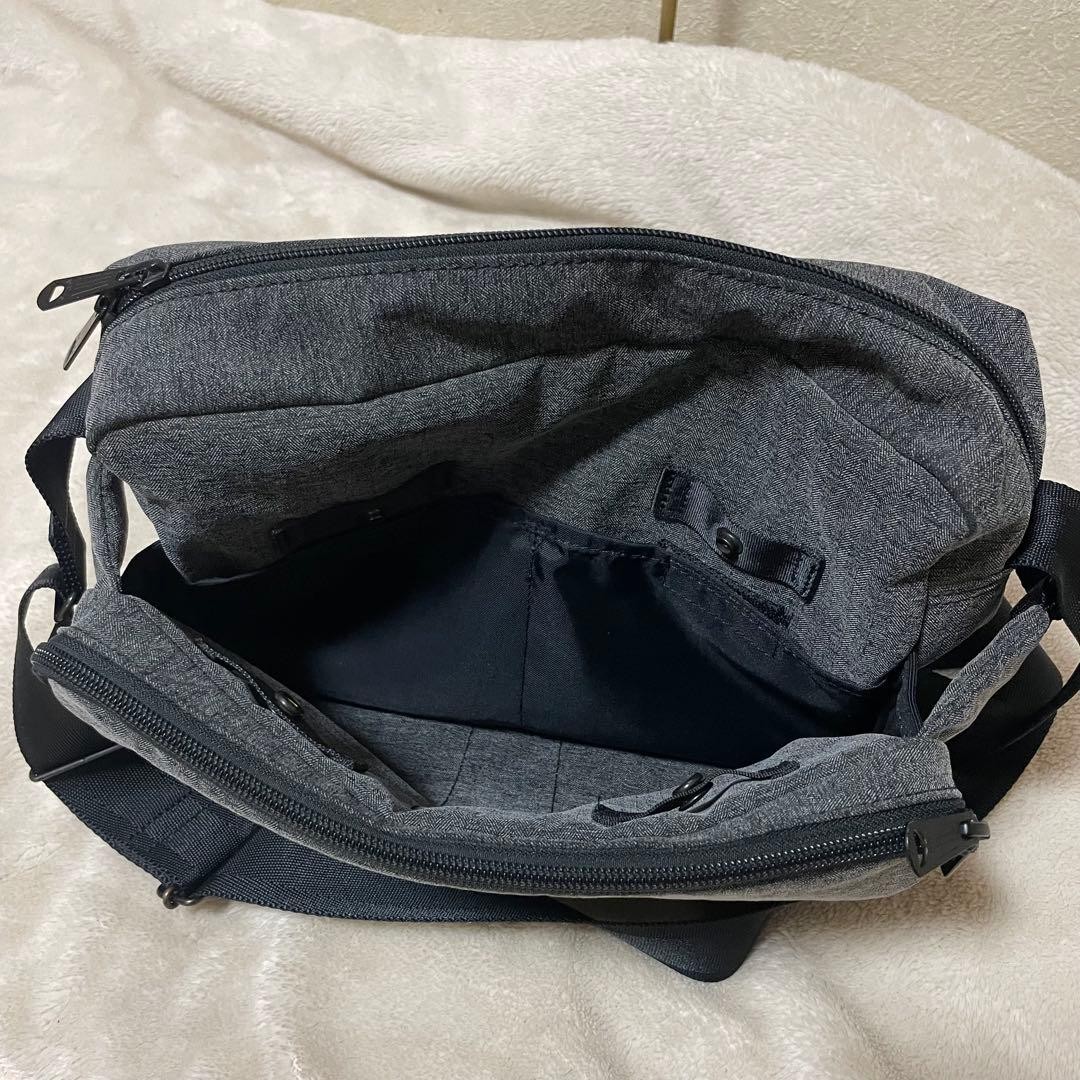 Porter Function Bioliner Shoulder Bag S, Herringbone Nylon Poly Blend