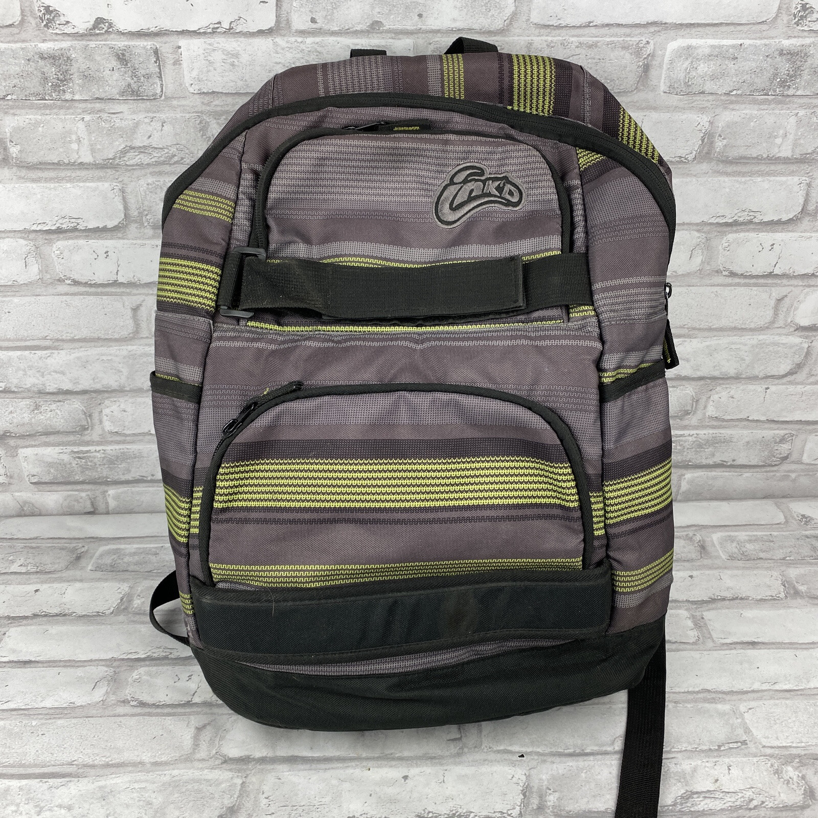 Skullcandy Ink’d Backpack Green Gray Black Striped