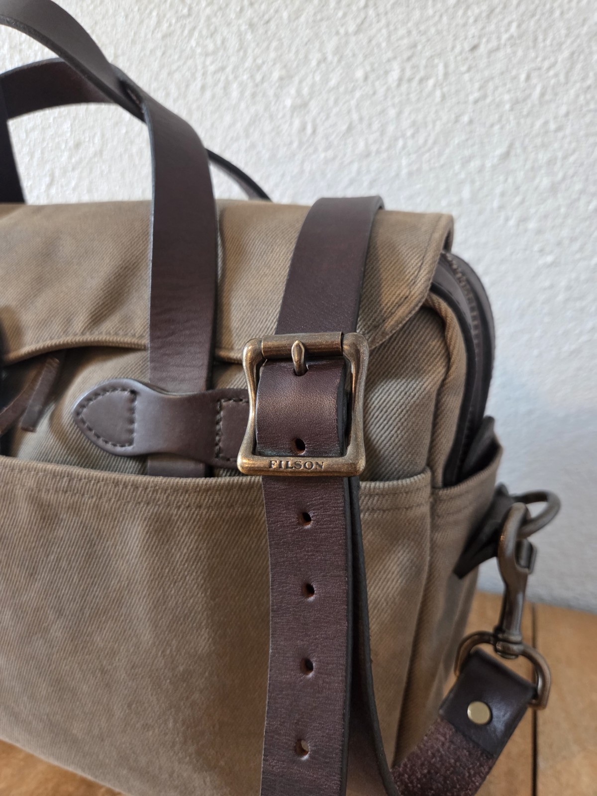 Filson Rugged Twill Original Briefcase | Otter Green | Made in USA | MSRP $499