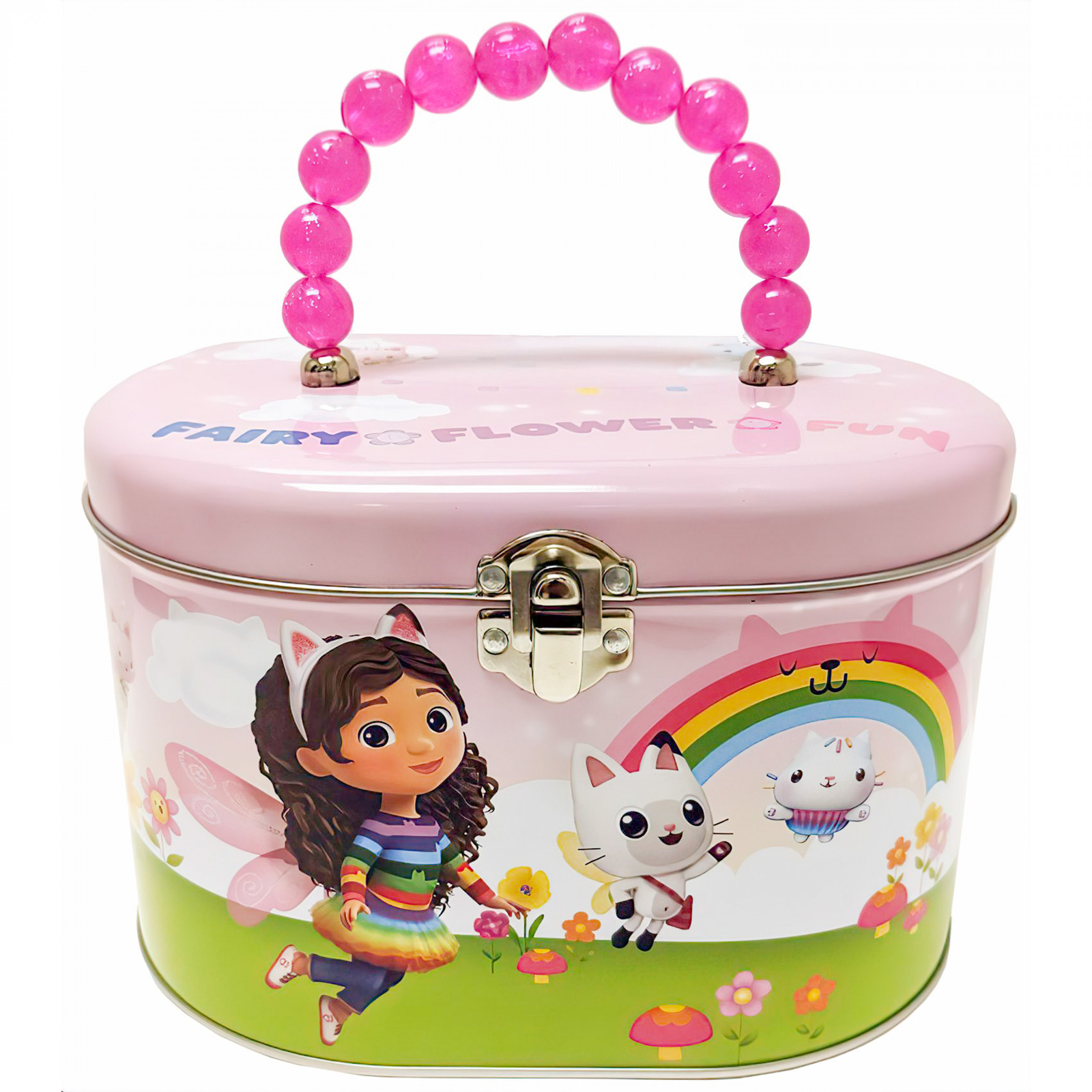 Gabby’s Dollhouse Oval Tote Box Pink