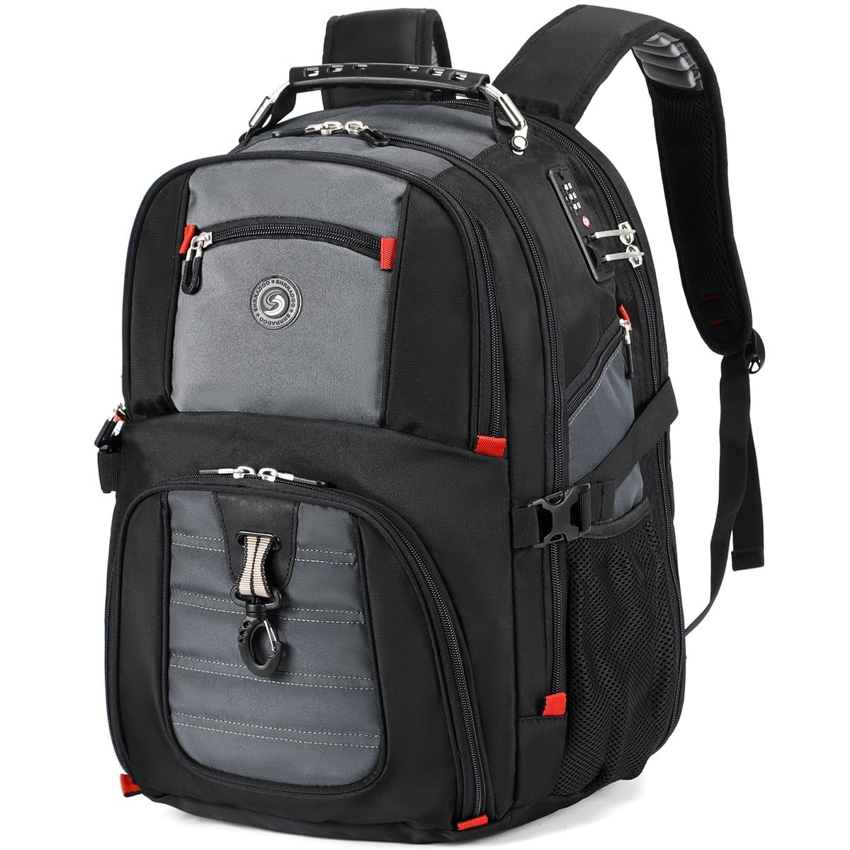Extra Large 50L Travel Laptop Backpack with combination lock, College Backpac…
