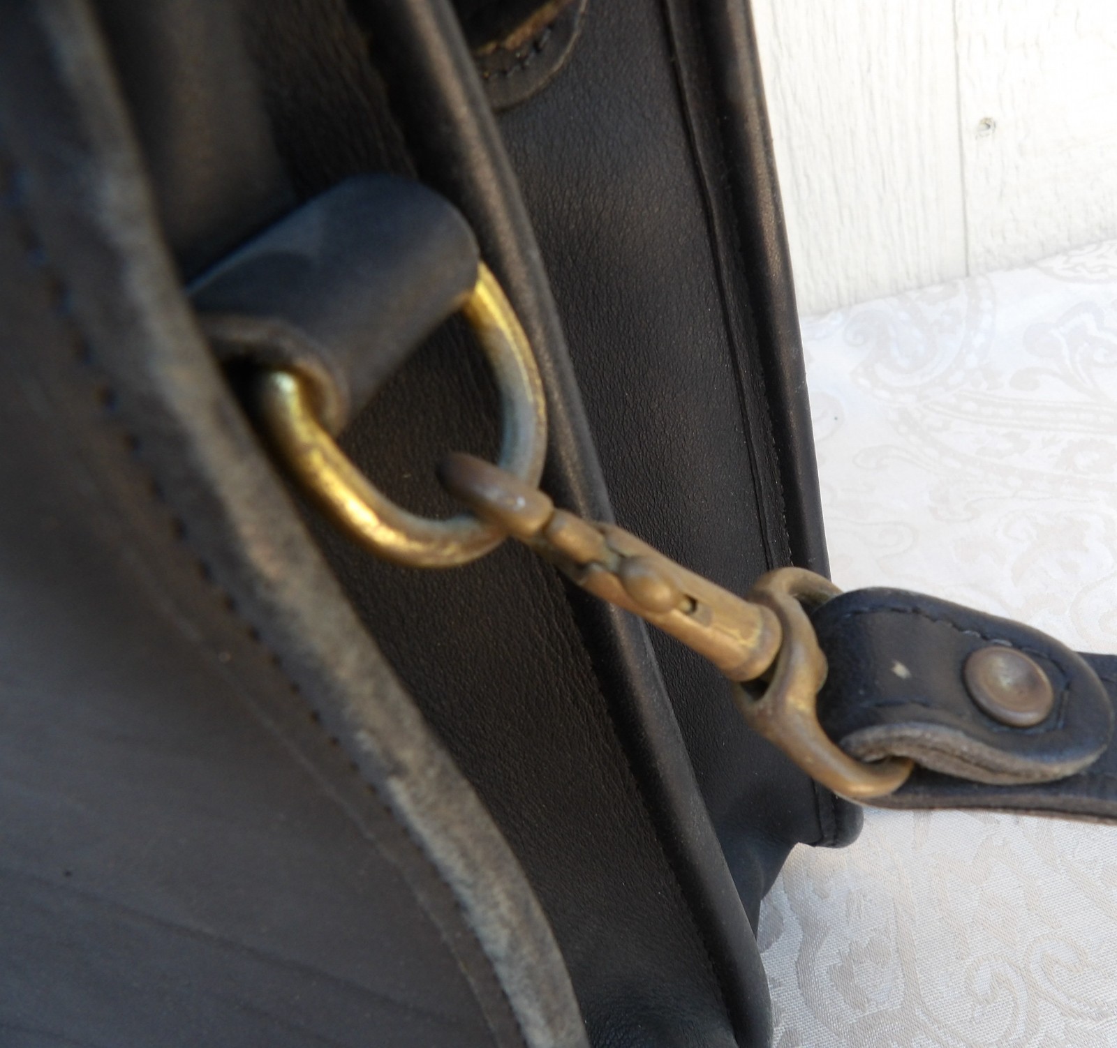 Vintage JACK GEORGES LEATHER BRIEFCASE BAG