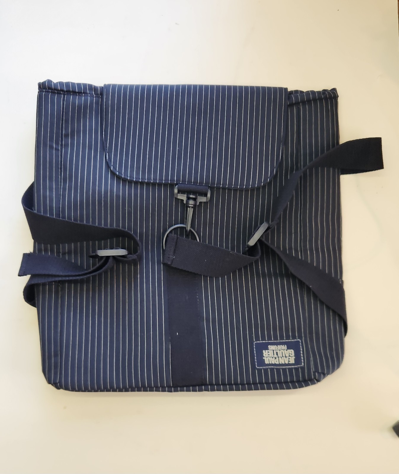 JEAN PAUL GAULTIER PARFUM designer BACKPACK sports , GYM ,travel BAG 15 X 12 X 4
