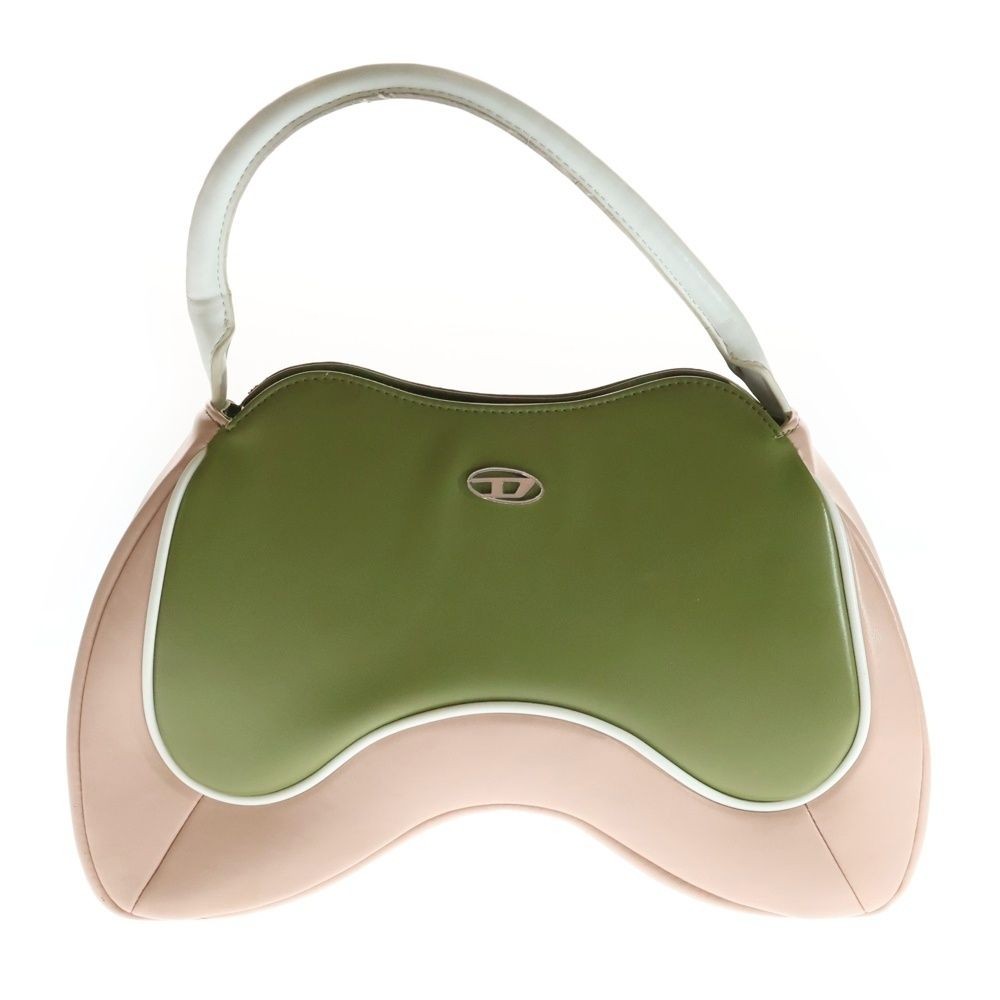 DIESEL PLAY Top Handle 2Way Shoulder Handbag Khaki Pink X09308 Women’s