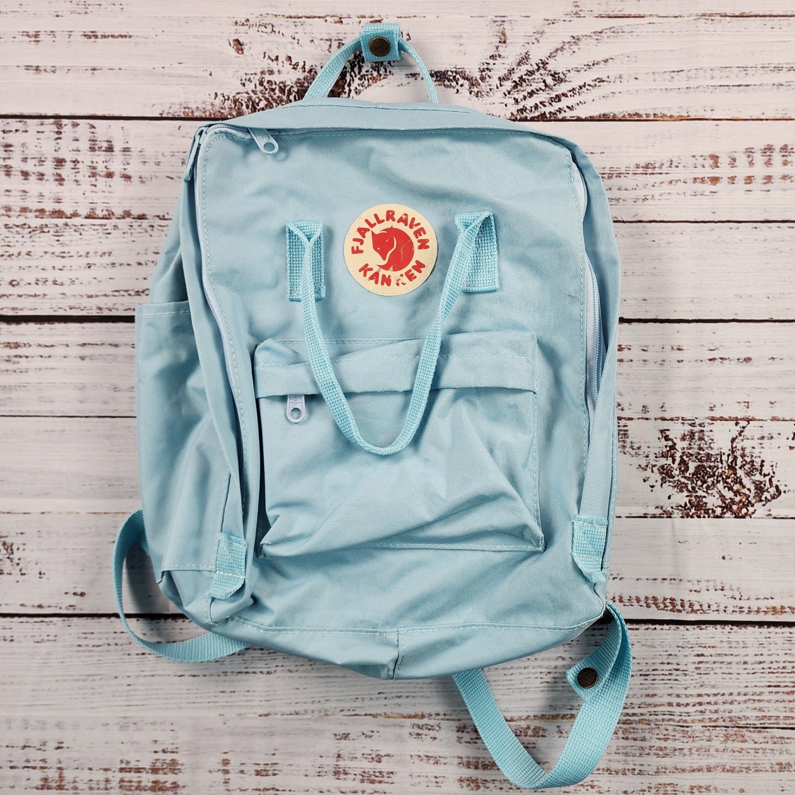 Fjallraven Kanken Classic Backpack Sky Blue 16L Unisex School Travel Daypack