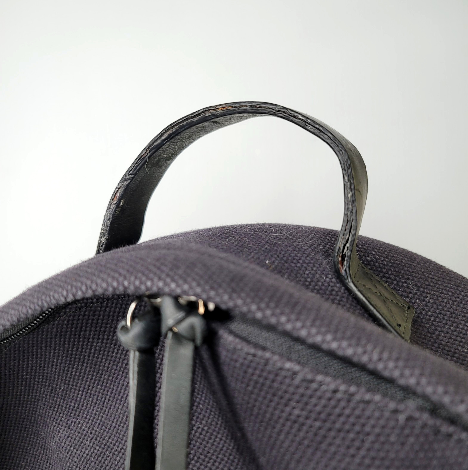 Pendleton Harding Black Wool Canvas Backpack Large Bag 18″