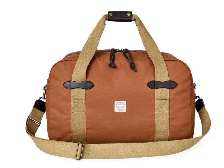 Filson Medium Tin Cloth Duffle Bag Rust Brown Red Brand New Tags NWT