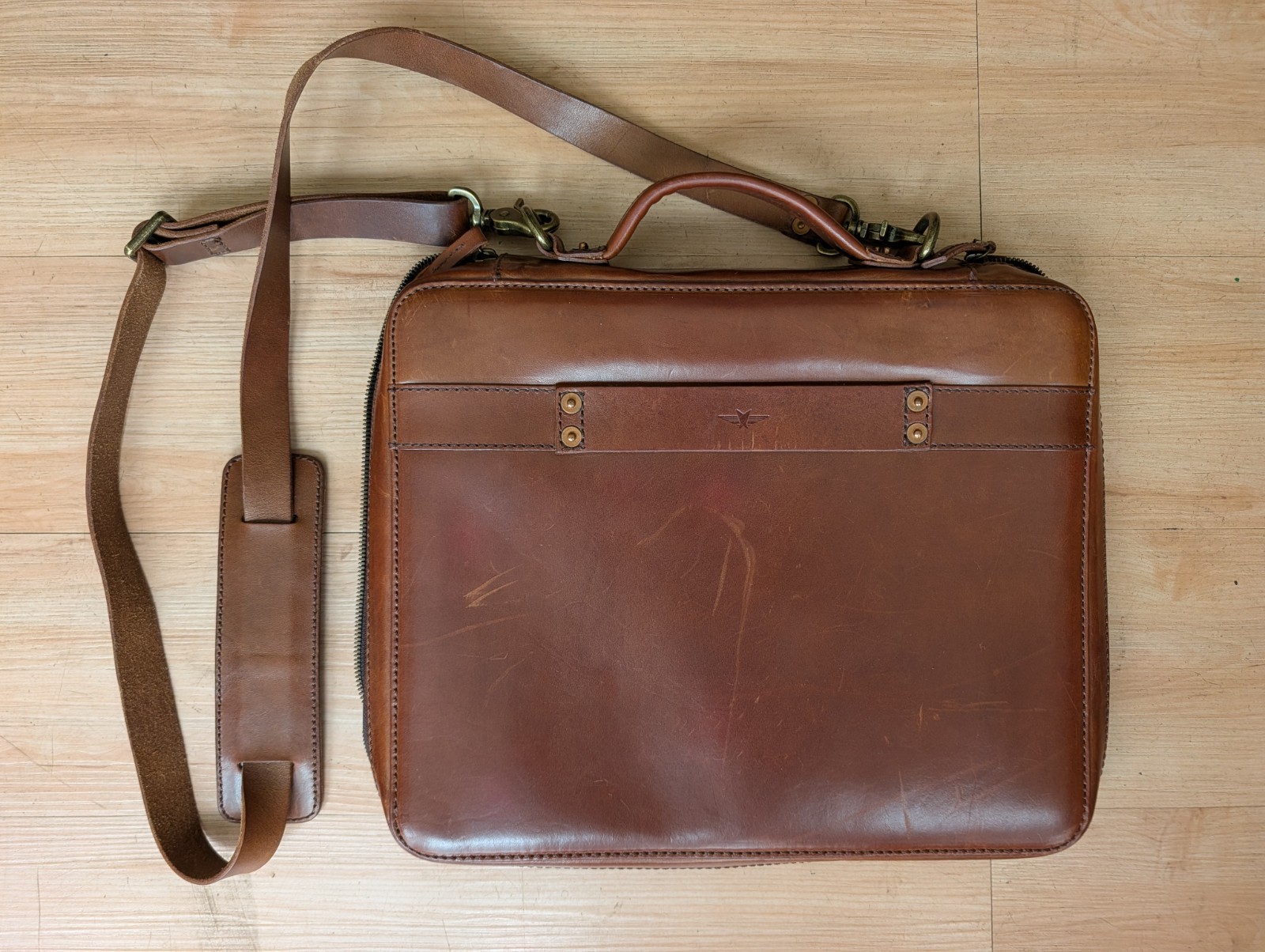 Satchel & Page The Port Leather Portfolio Bag Briefcase Modular Insert + Extras