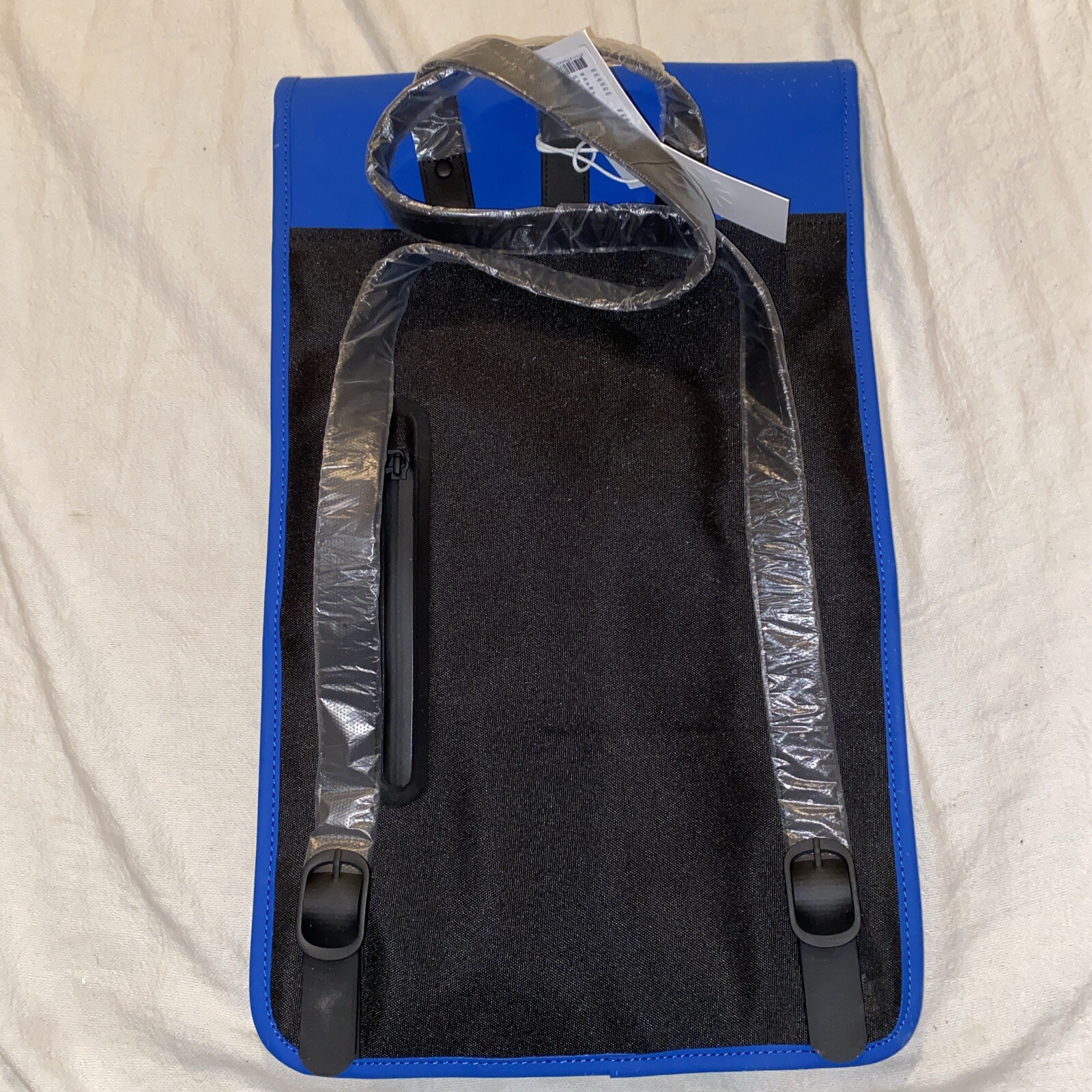 Rains Backpack W3 Waterproof Storm, Waves Blue Full Size Laptop/ Everyday Use
