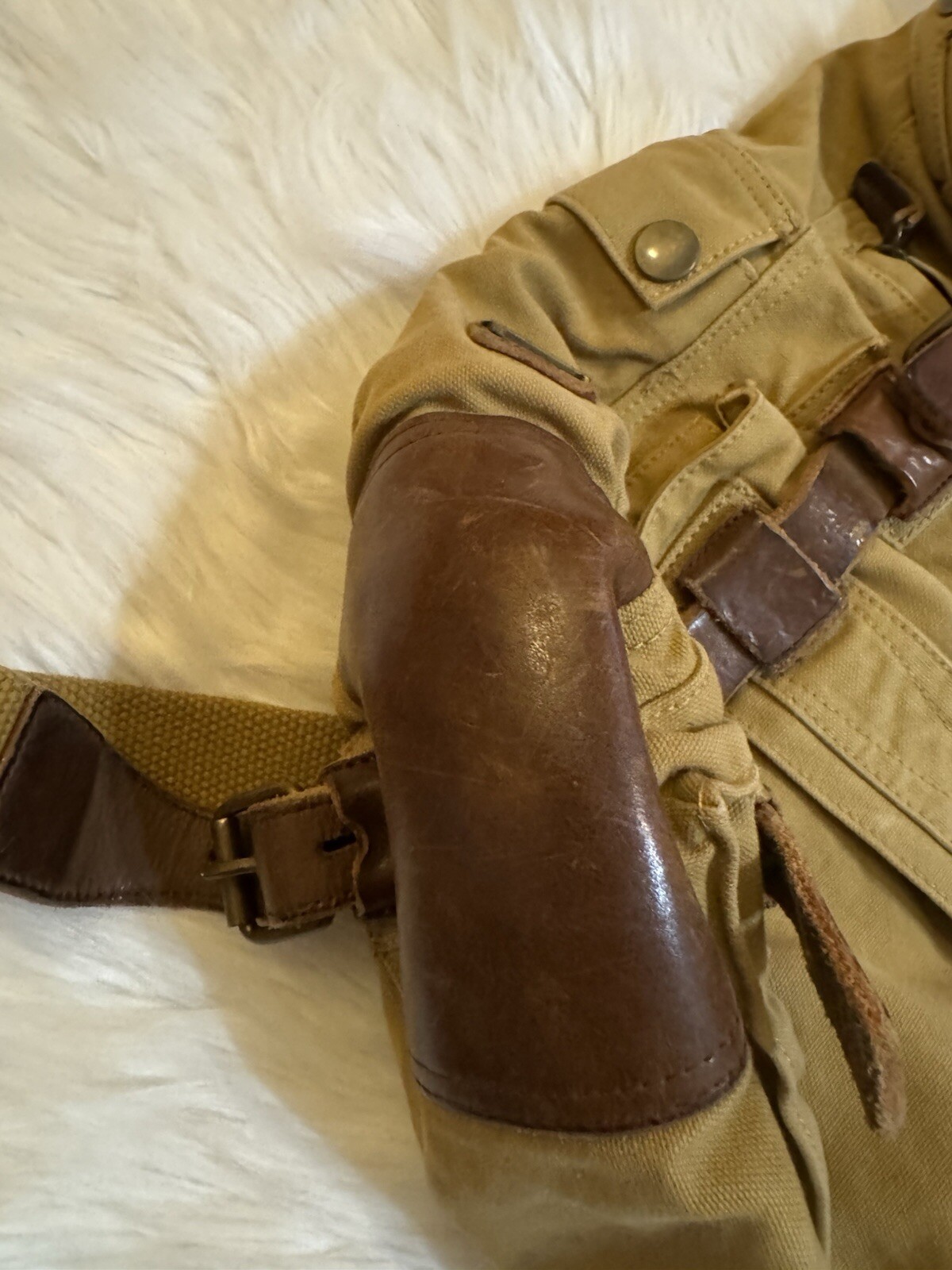 Belstaff Double Sized Backpack Messenger Bag Panama