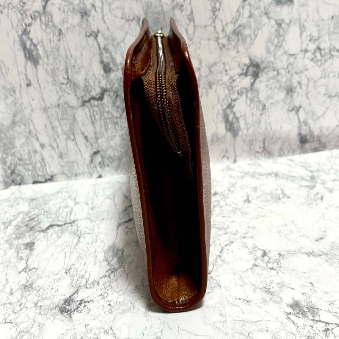 Authentic Burberry Brown Leather Clutch Bag 28cm x 19cm, Second Bag, Excellent C