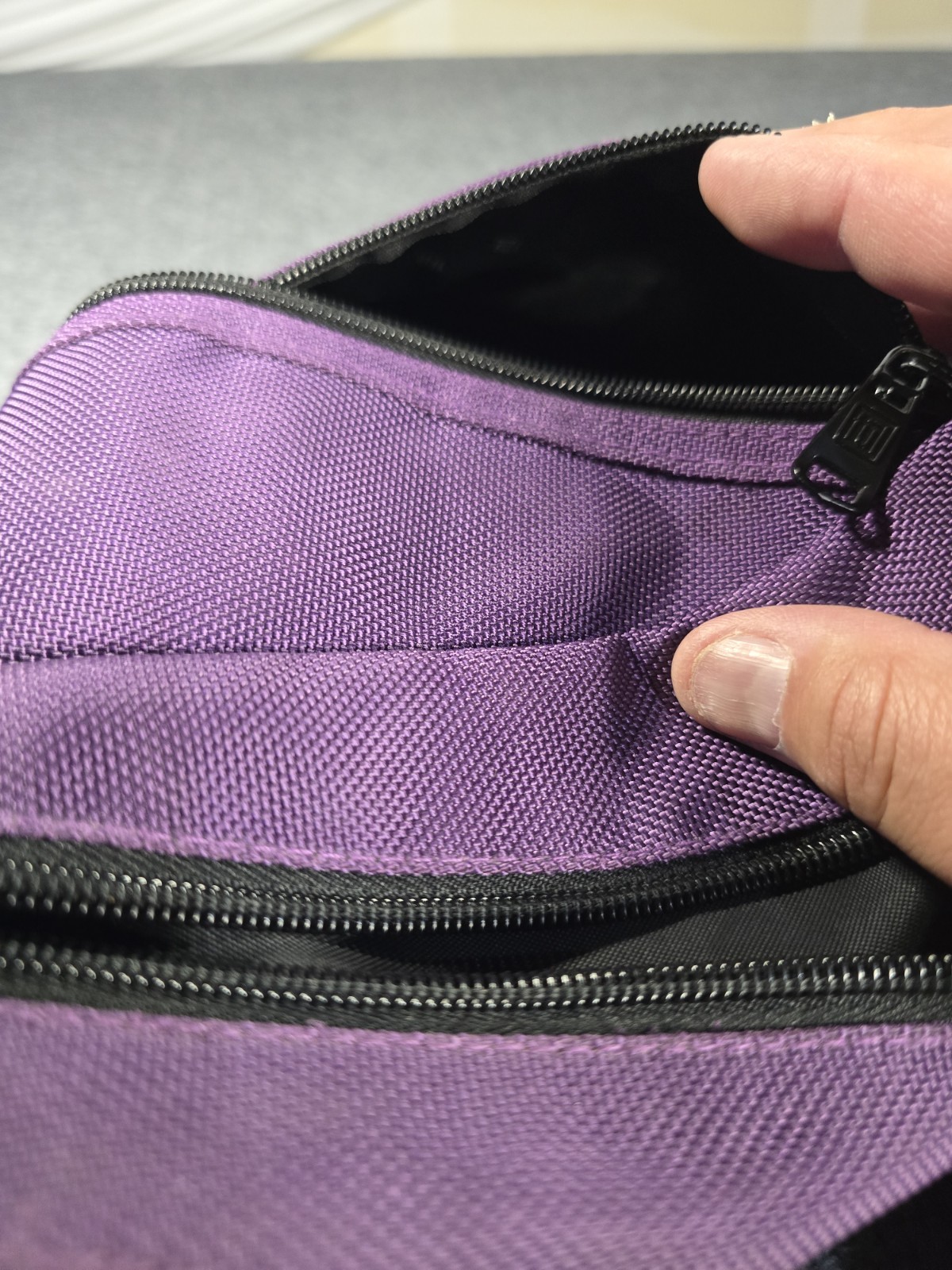 Sling Bag FUL Shoulder Backpack Adjustable Strap Purple Crossbody Hiking Camping