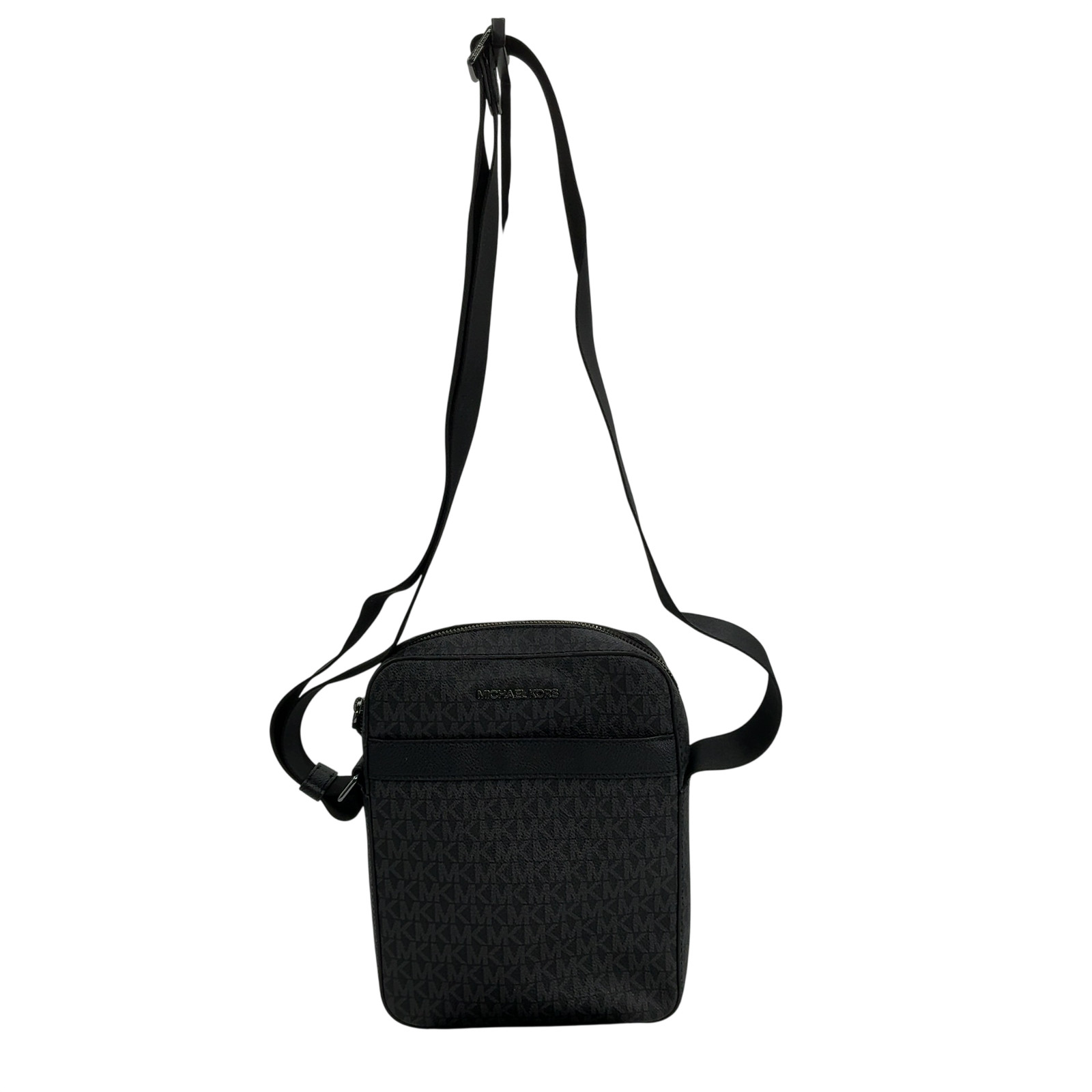 Michael Kors Men Cooper Signature Logo Flight Bag Black OS