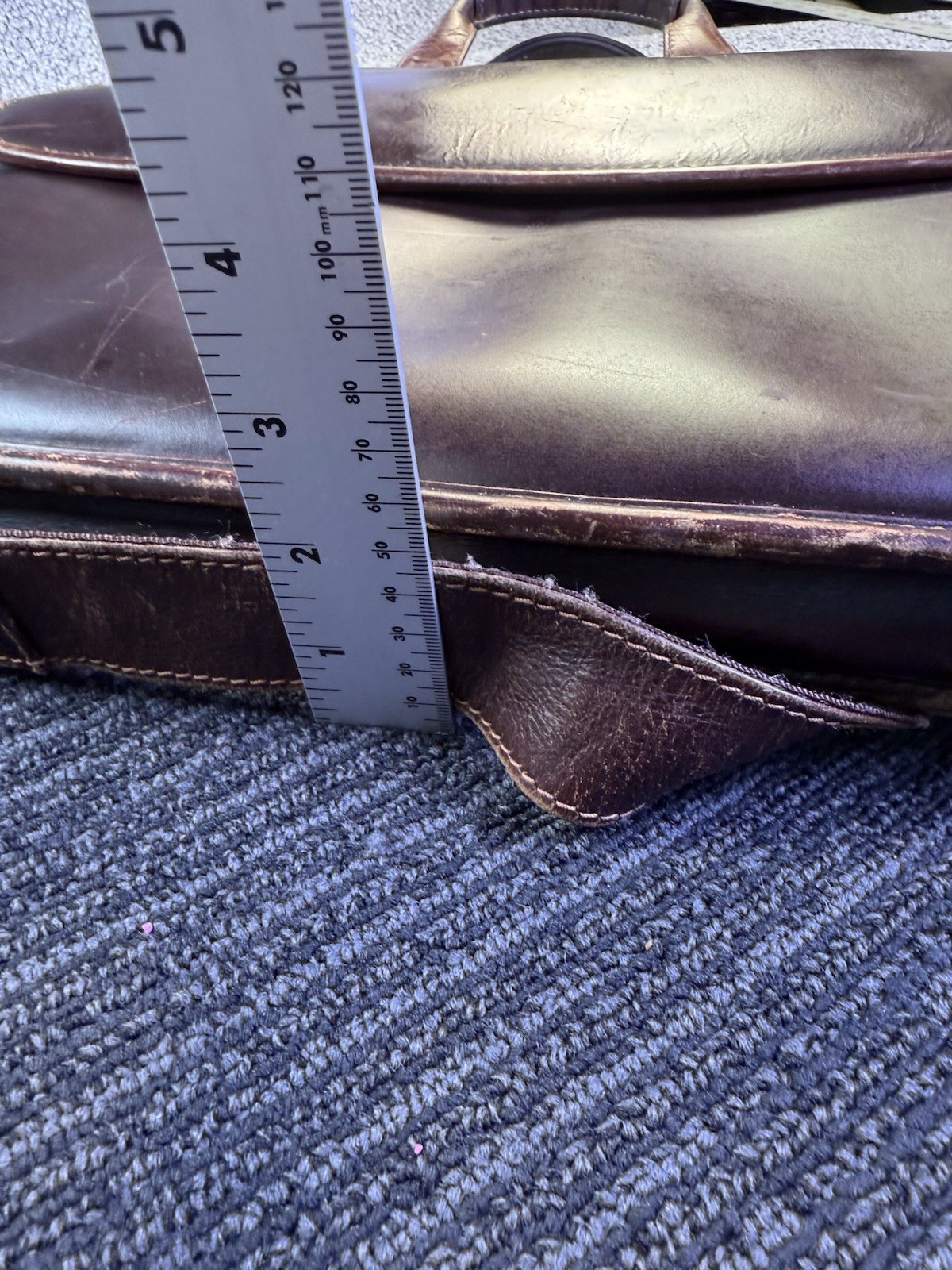 Vintage Johnston & Murphy Leather Briefcase Shoulder Bag Laptop Bag
