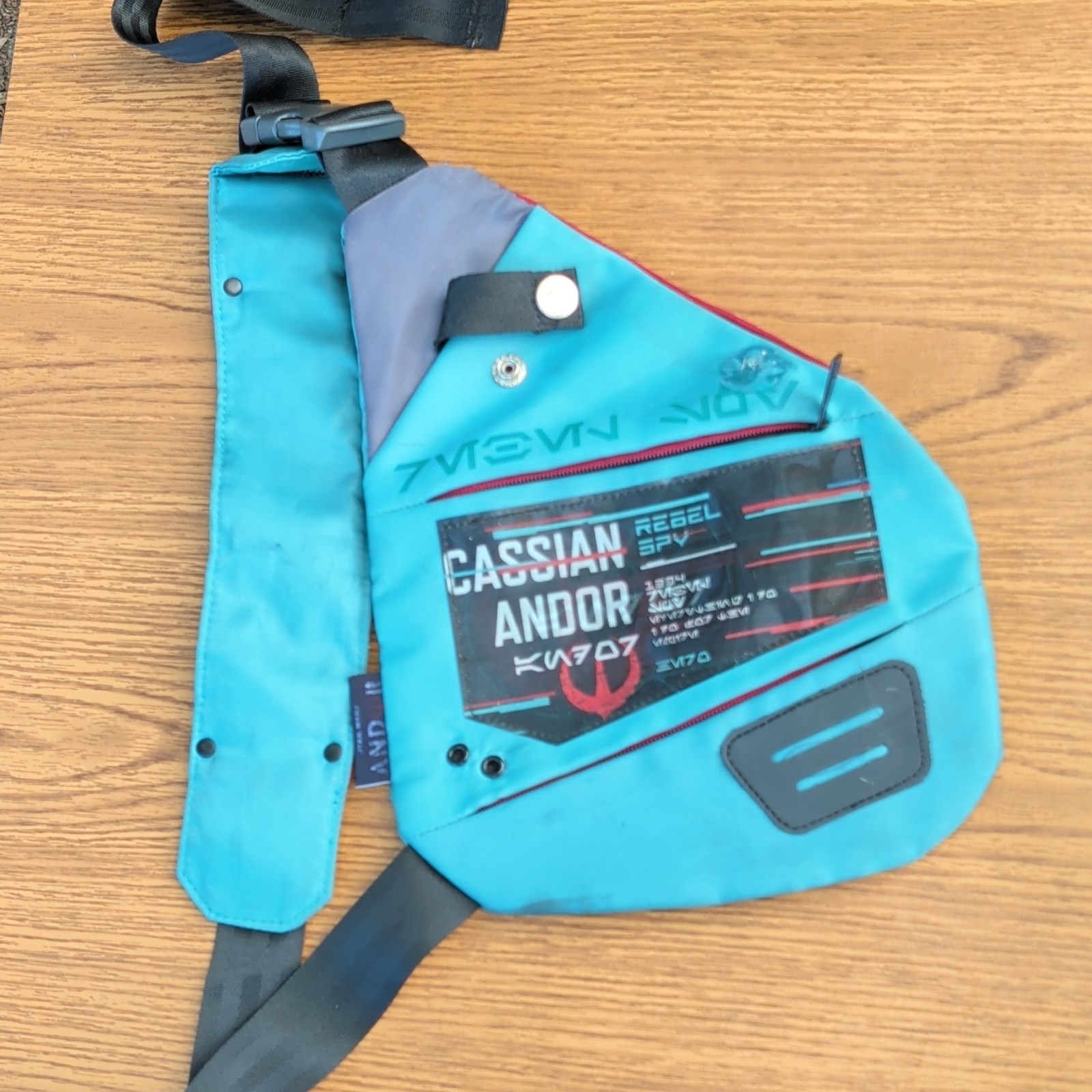 Star Wars Graphic Print Sling Crossbody Bag Zip Closure Adjustable Strap Unisex