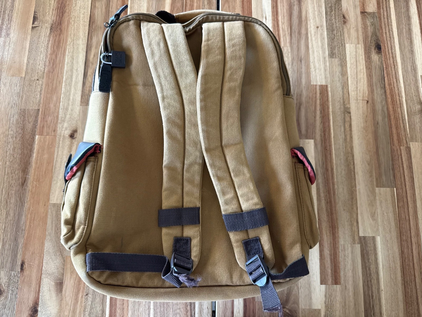 Chaps Backpack Heavyweight Canvas Pockets, Travel