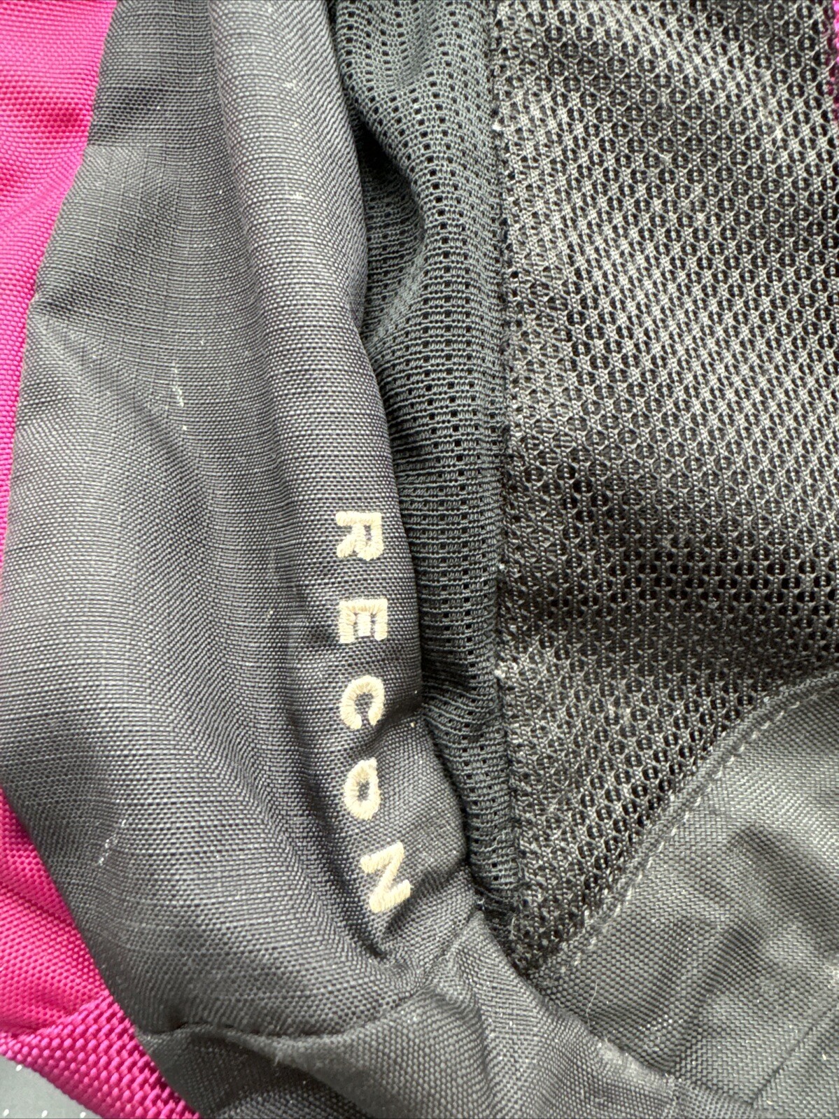The North Face Backpack Recon Bag Travel School Gym Laptop Black Pink Flex Vent