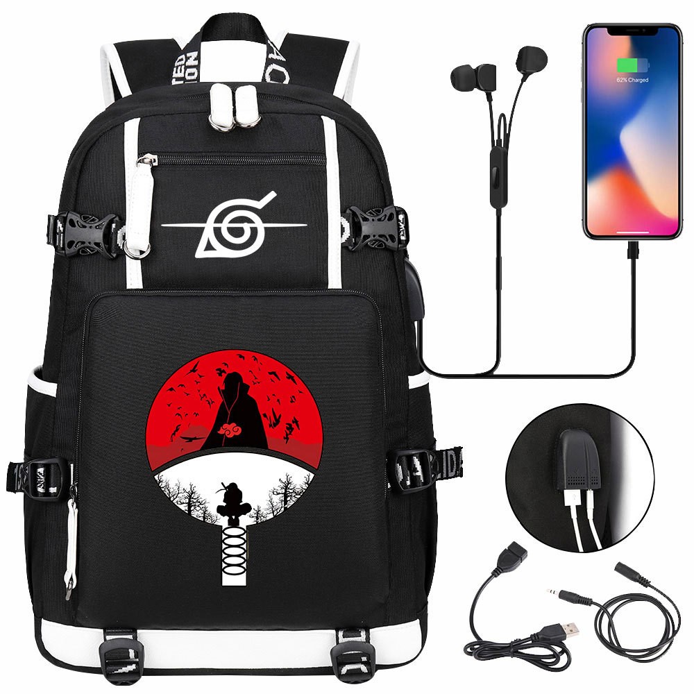 New Anime Cloud USB Laptop Backpack for Teens/ Students, School & Travel Daypack