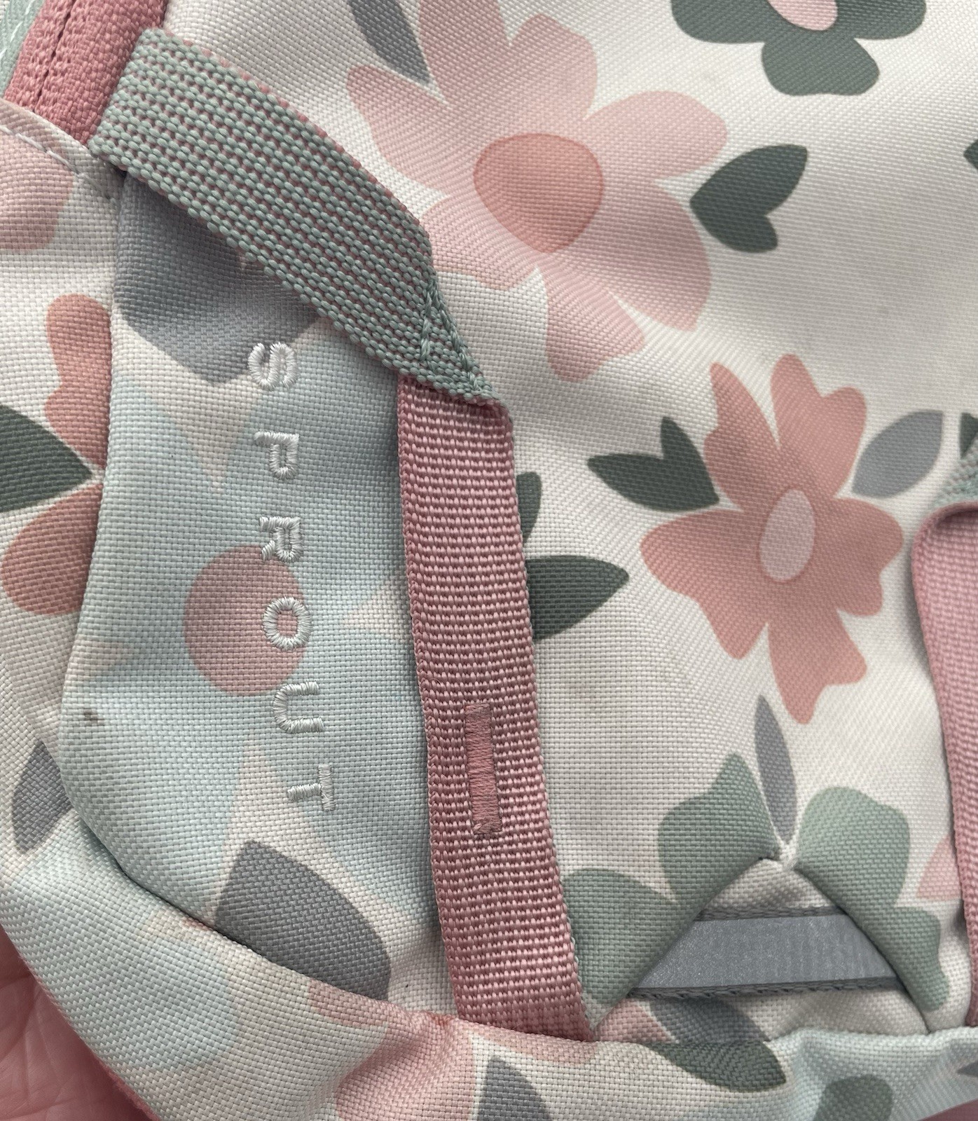 The North Face Sprout Backpack Multi Pink Gray Floral Purse Handbag Kids Travel