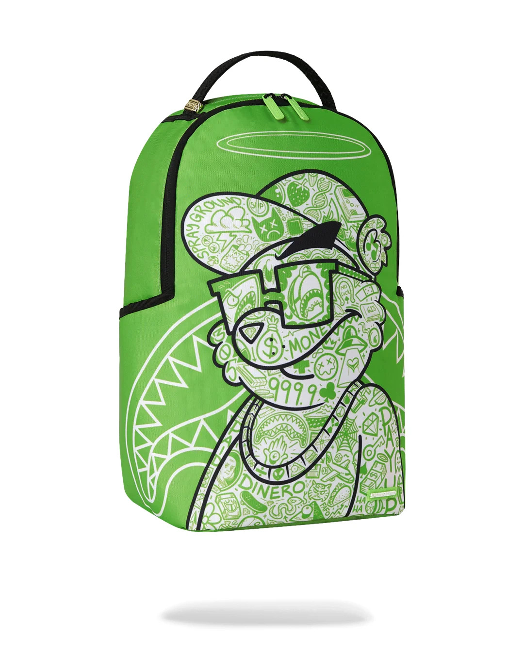Sprayground Money Bear Disruptor Backpack🔥New Black Bookbag Large School Bag