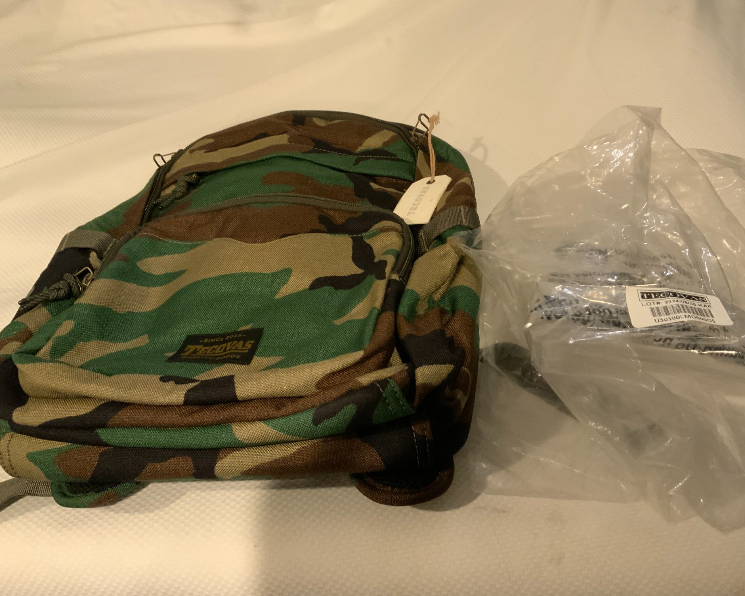 Tecovas Canyon Backpack Camo Waxed Canvas, Style# U30390CM00000OS, OS