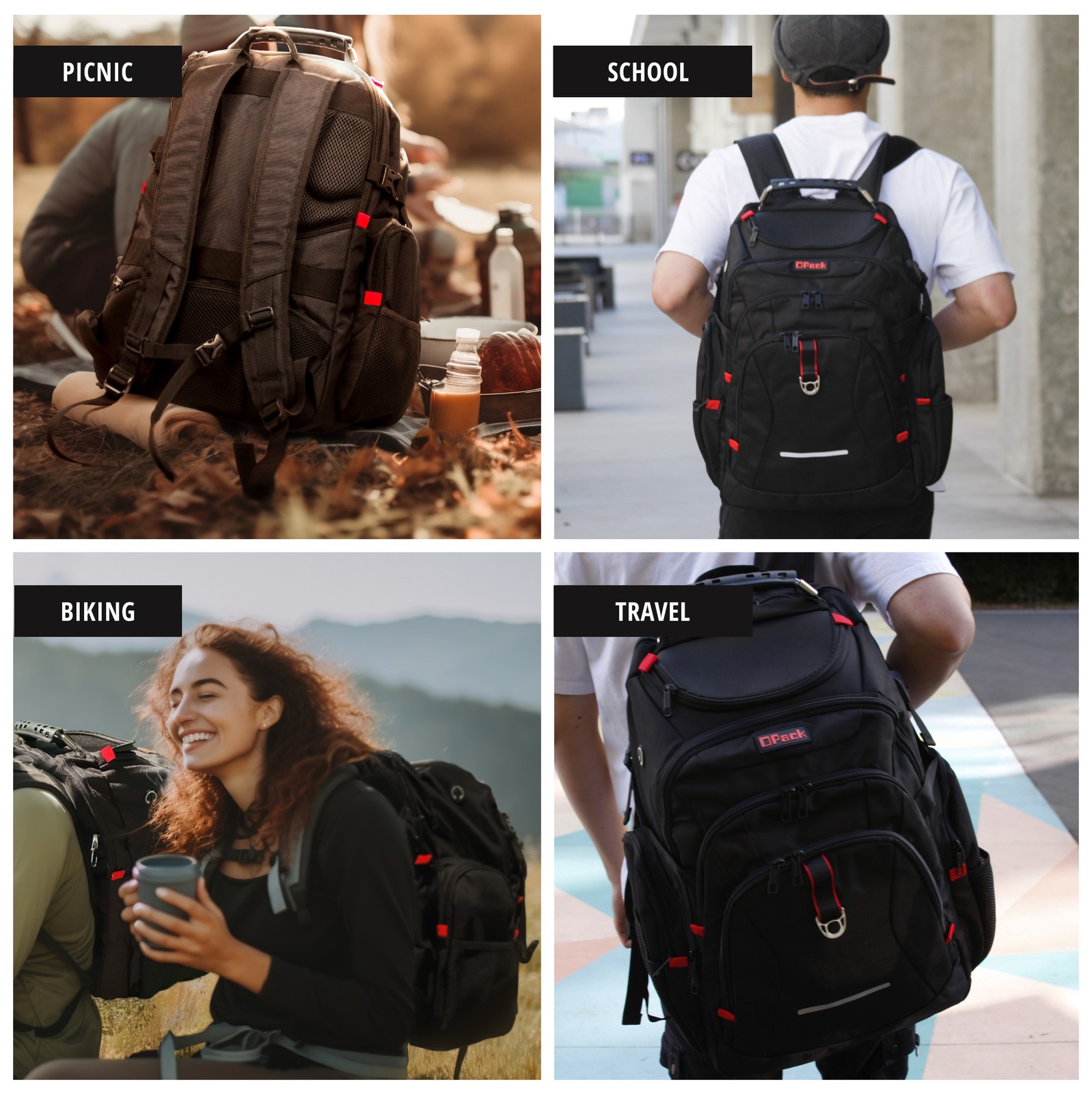 BEST GIFT Large TSA Friendly Durable Travel Backpack Anti-Theft 17″ Laptop Bag