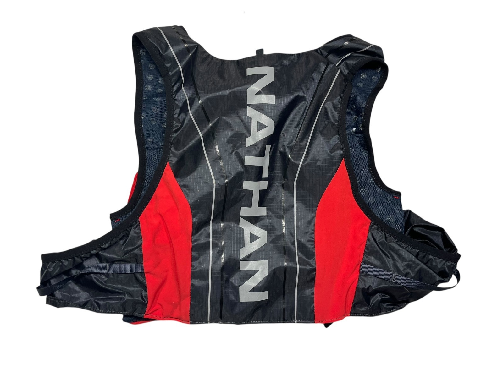 NATHAN Red/Black HYDRATION VEST BACKPACK Running Hike Gym Water Bag 1.5L BLADDER