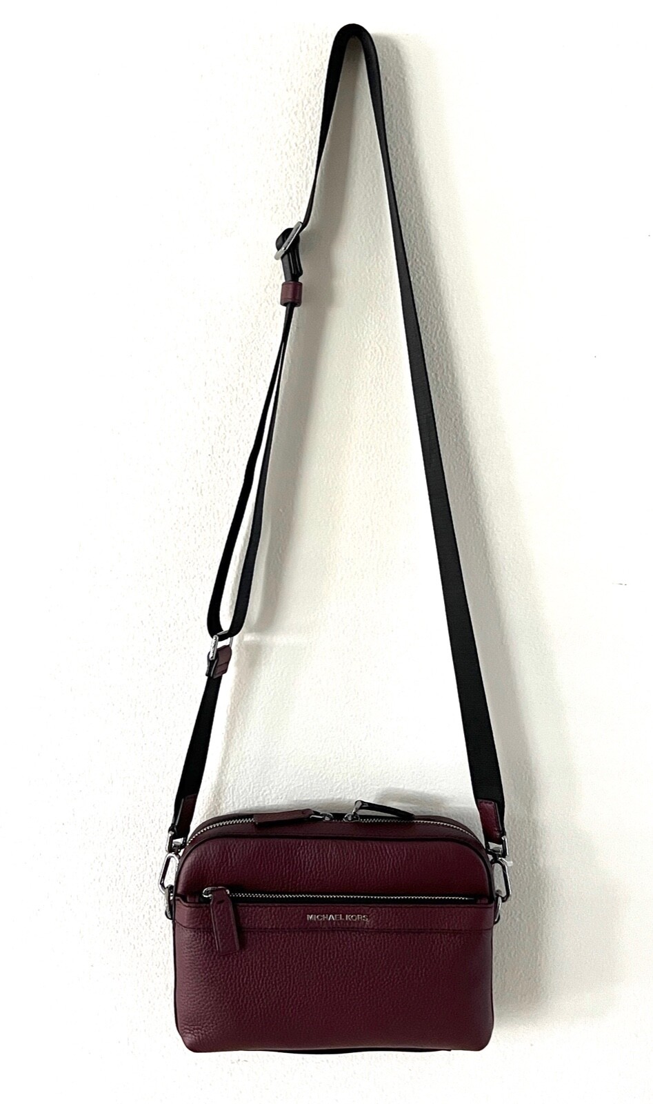 Michael Kors Cooper Pebbled Leather Utility Crossbody Messenger Bag