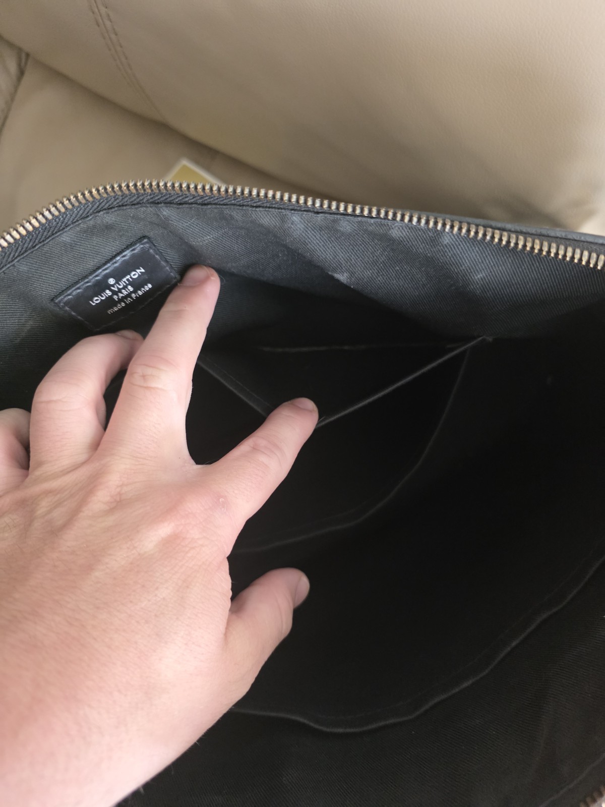 Louis Vuitton Black Monogram Explorer Anton With Detachable Strap & Receipt