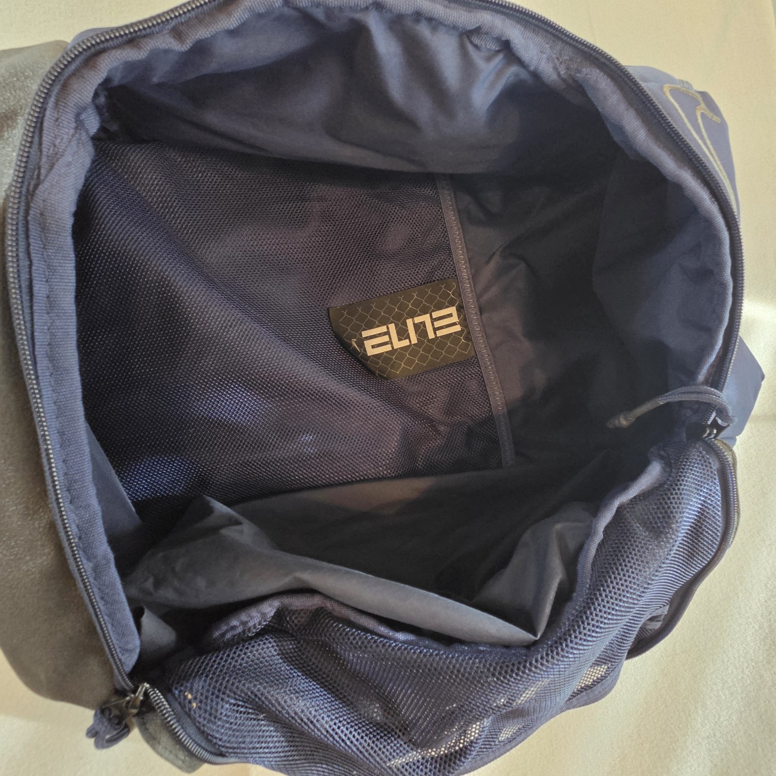 Nike Elite Pro Backpack Navy Blue Basketball Volleyball Soccer Sports 32L