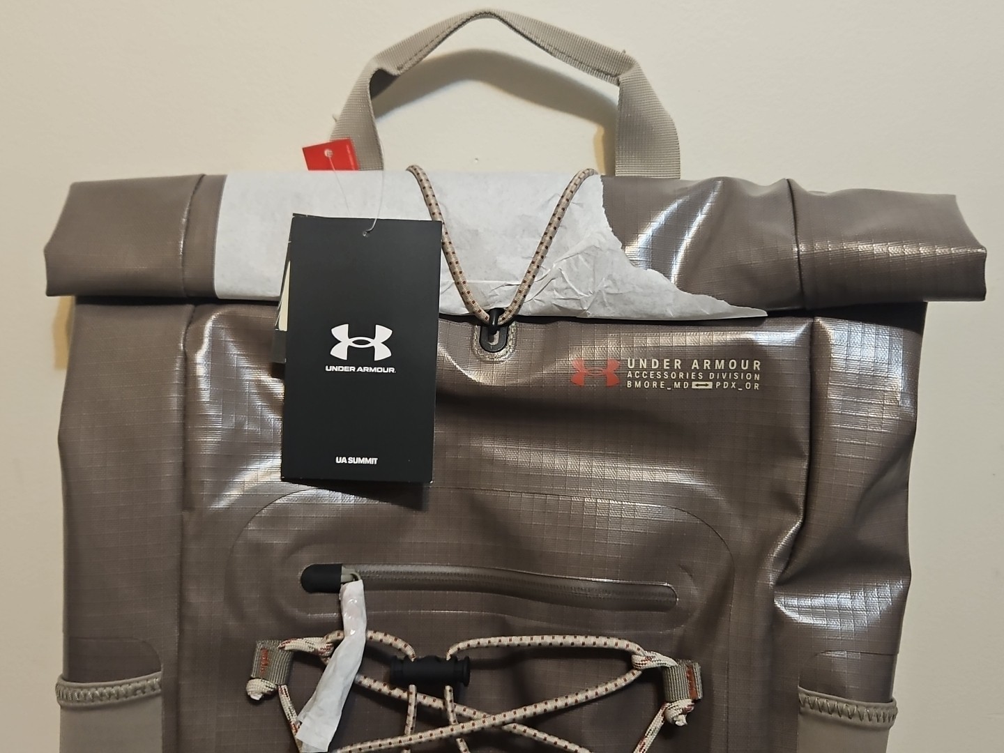 $200 Under Armour Storm Backpack Summit Brown Waterproof 1376462-200 Large