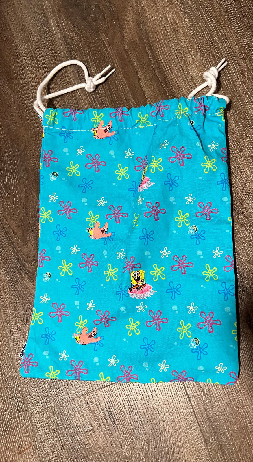 Vans Customs Spongebob Squarepants Drawstring Shoe Box Cinch Bag Patrick Lunch