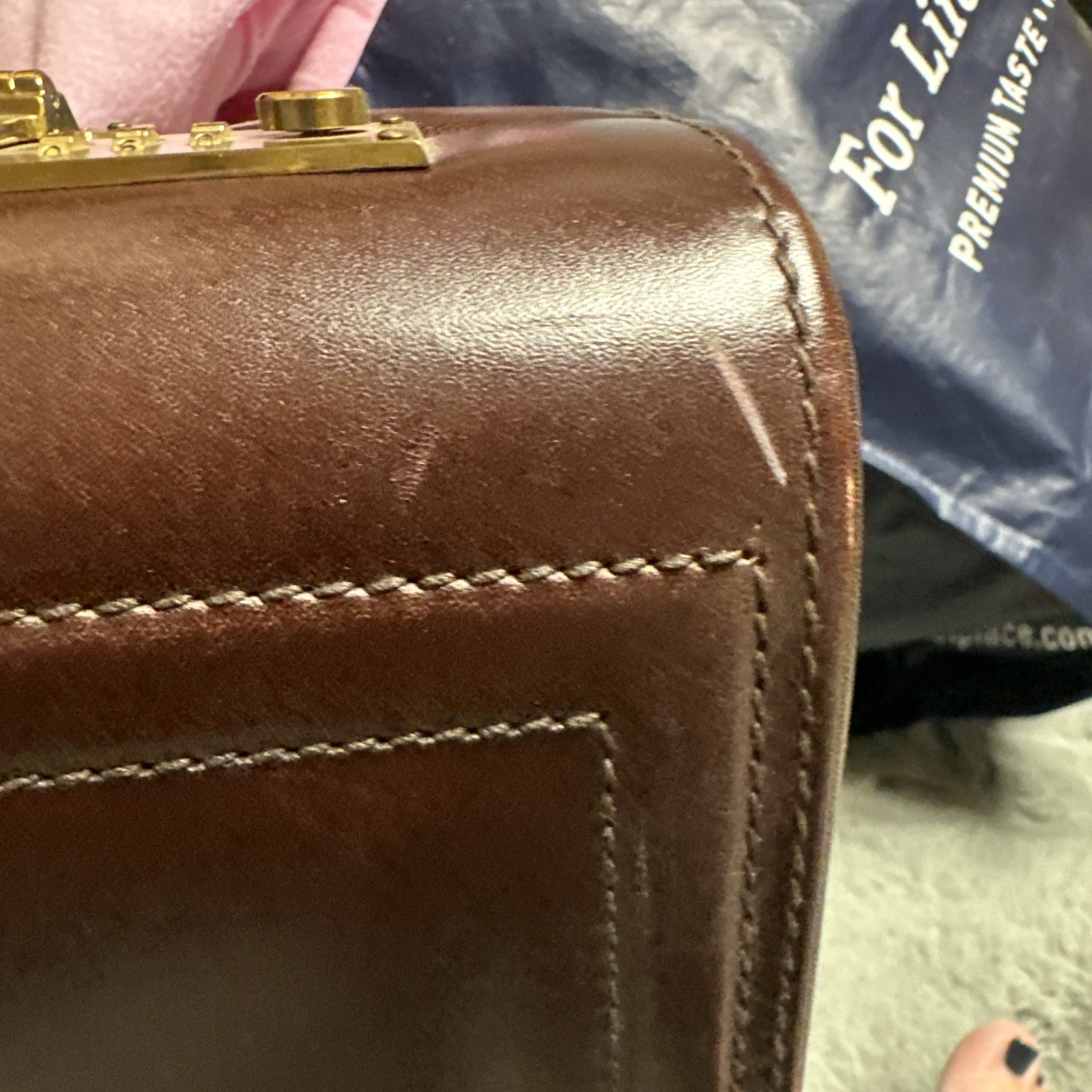 BALLY Pebbled Leather Attache Briefcase. Vintage