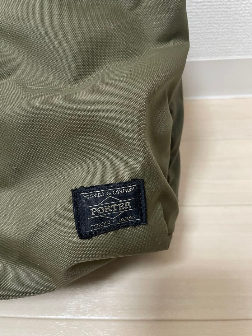 Yoshida Porter Force 3WAY Briefcase Backpack Olive Made in Japan used