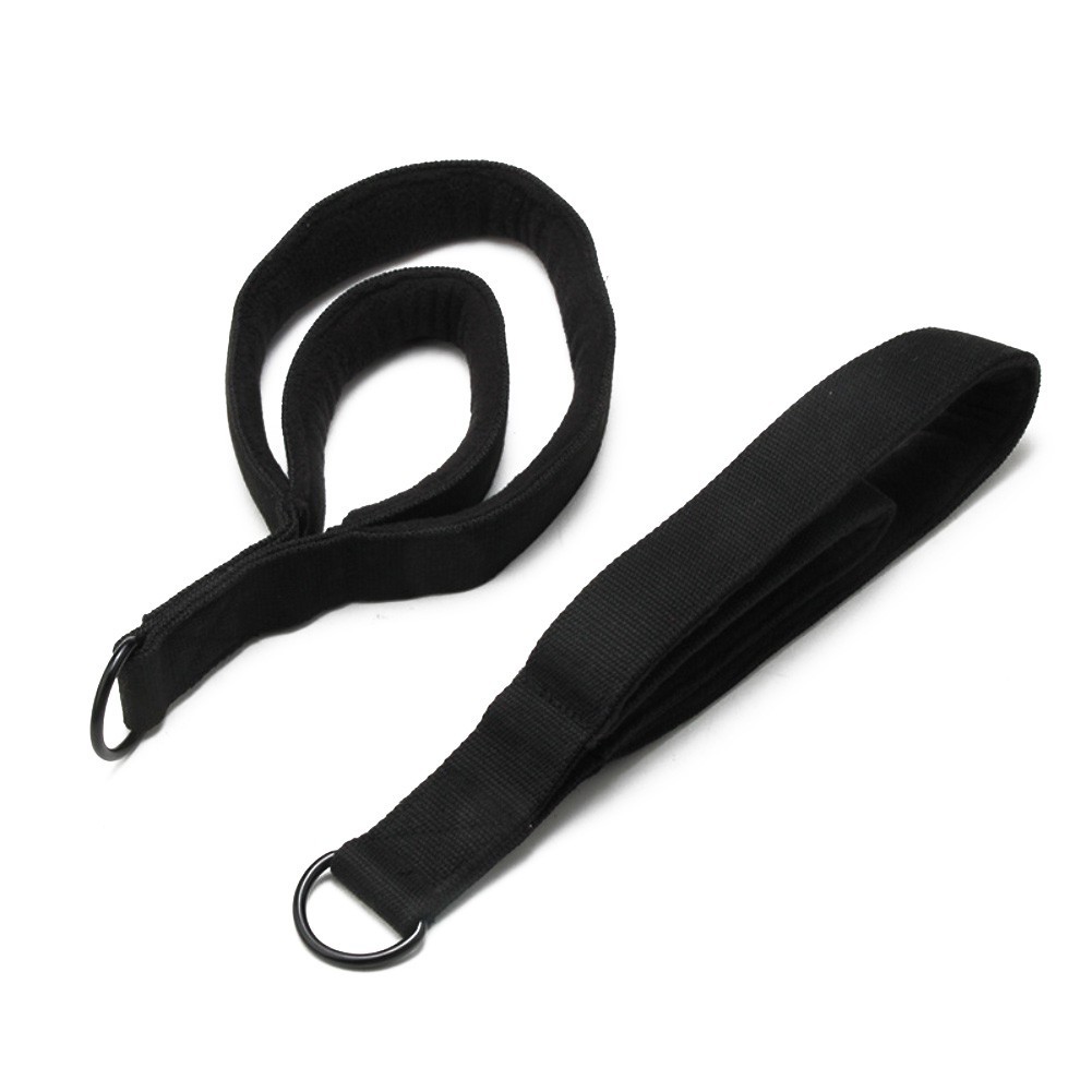 2PCS Double Loop Pilates Straps for Yoga Foot Strap and Hand Strap Set