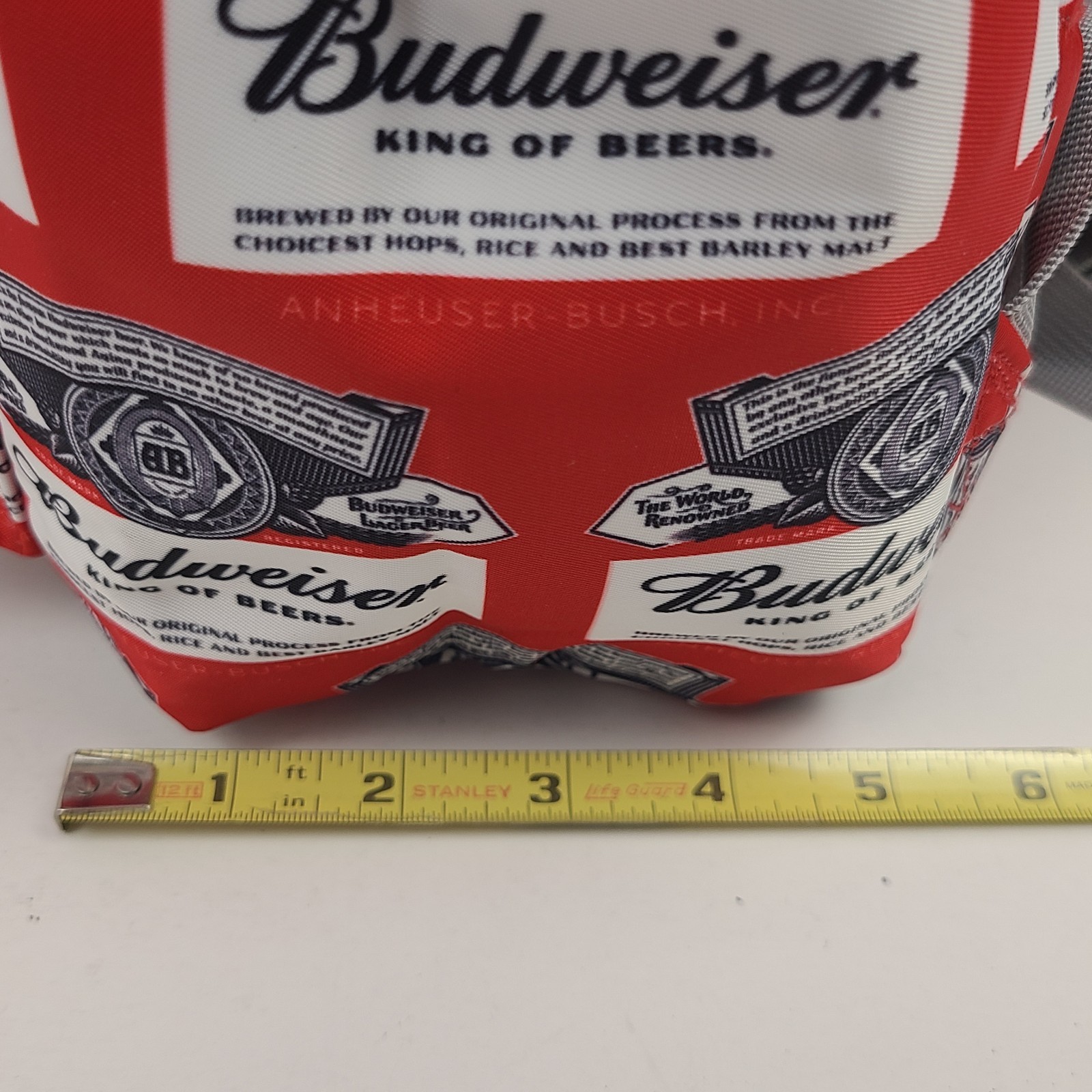 Hype X Budweiser Beer Collaboration Backpack w/ Bottle Opener All Over Print Red
