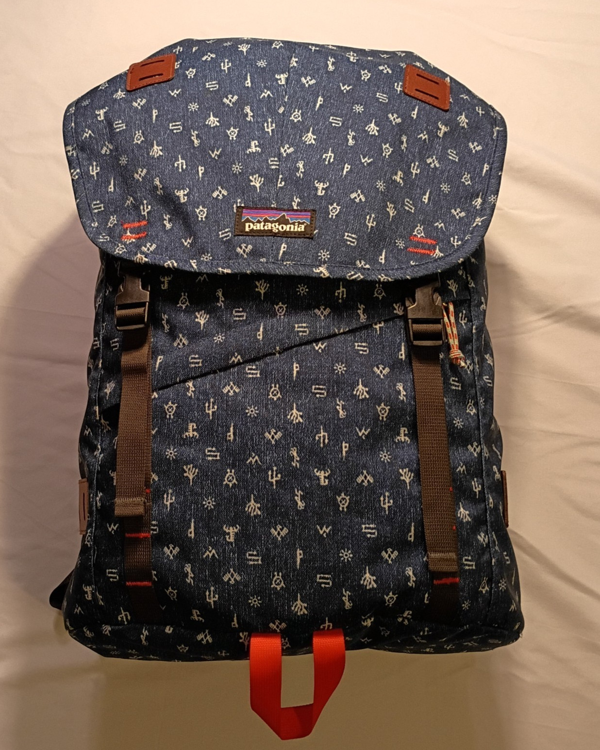 Patagonia Arbor Pack 26L Backpack Blue Monogram Southwest #47956 2016 VTG