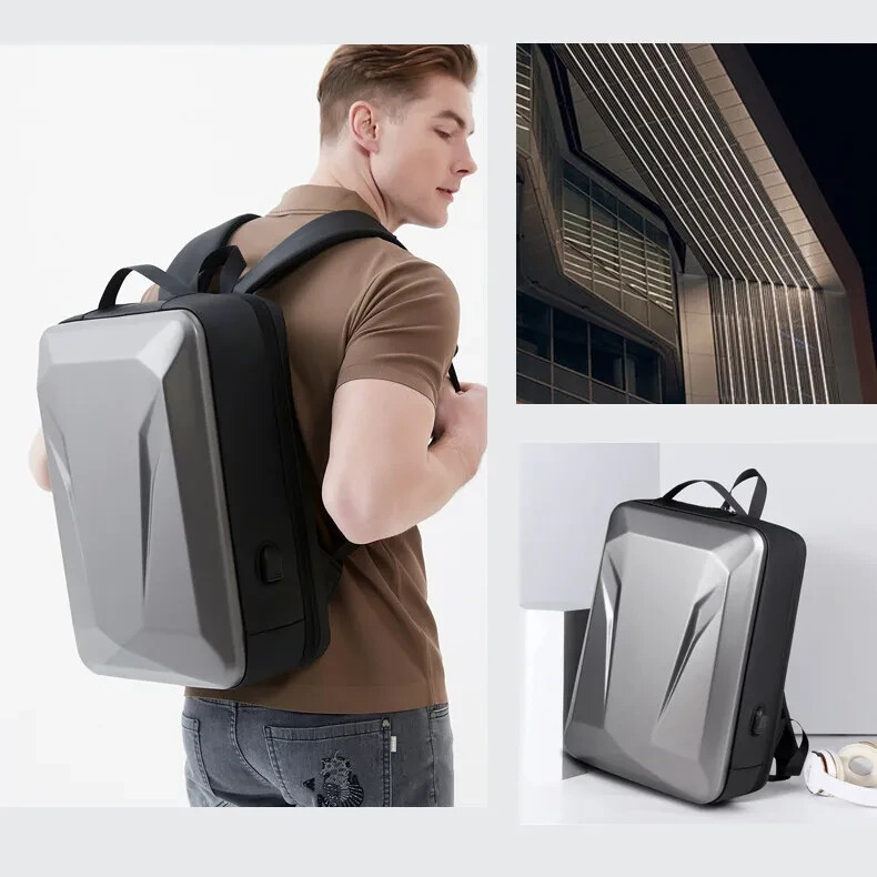 Men’s E-Sports Hard Shell Backpack 15.6 /18 Inch Anti-theft Lock Waterproof
