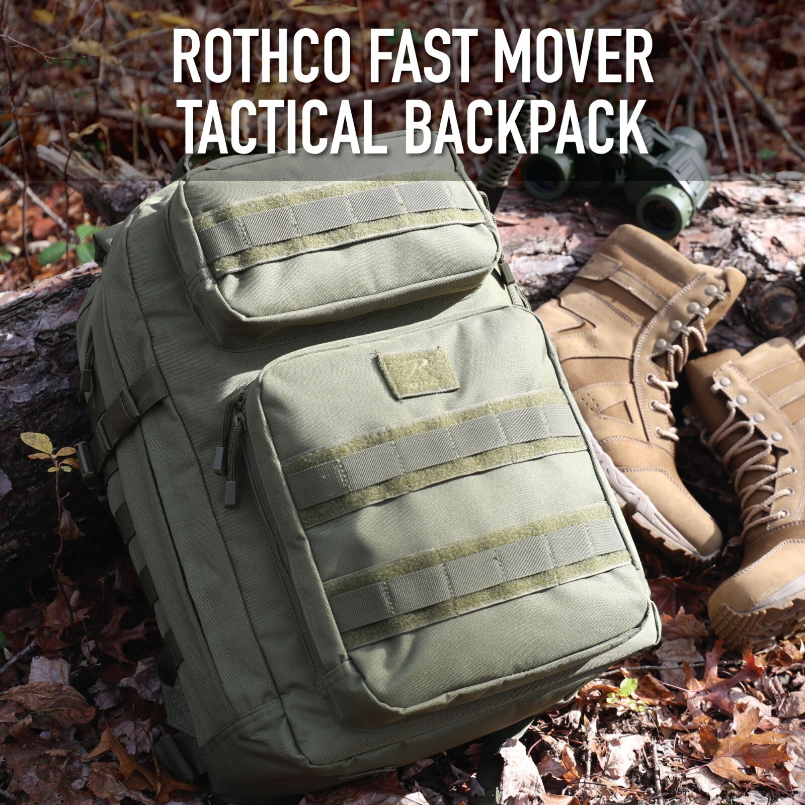 Rothco Tactical Fast Mover Backpack MOLLE Overnight Weekend Bag Knapsack 34L