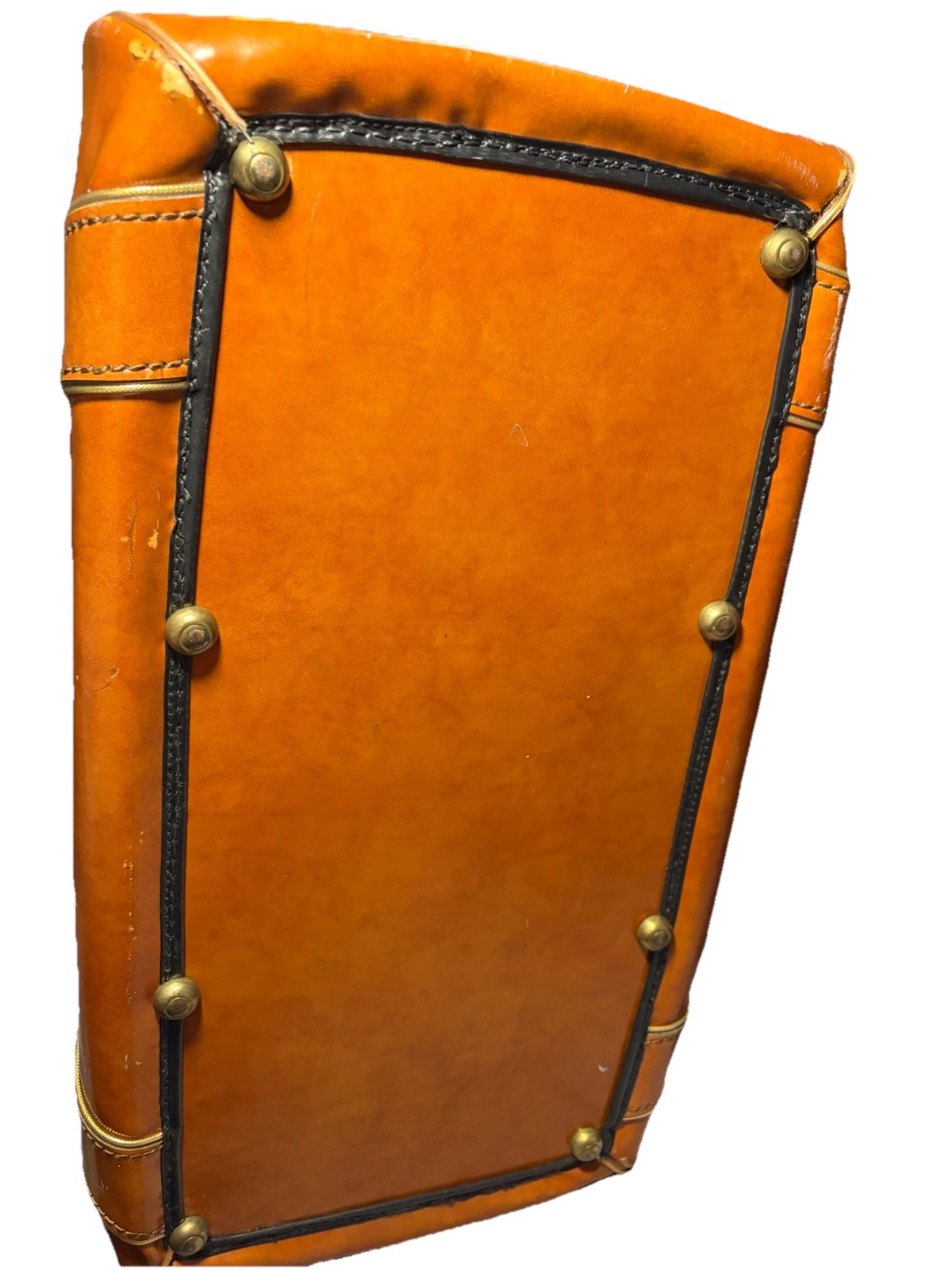 Burton MFG CO. Brown BTG Leather Tote Duffle Luggage Bag