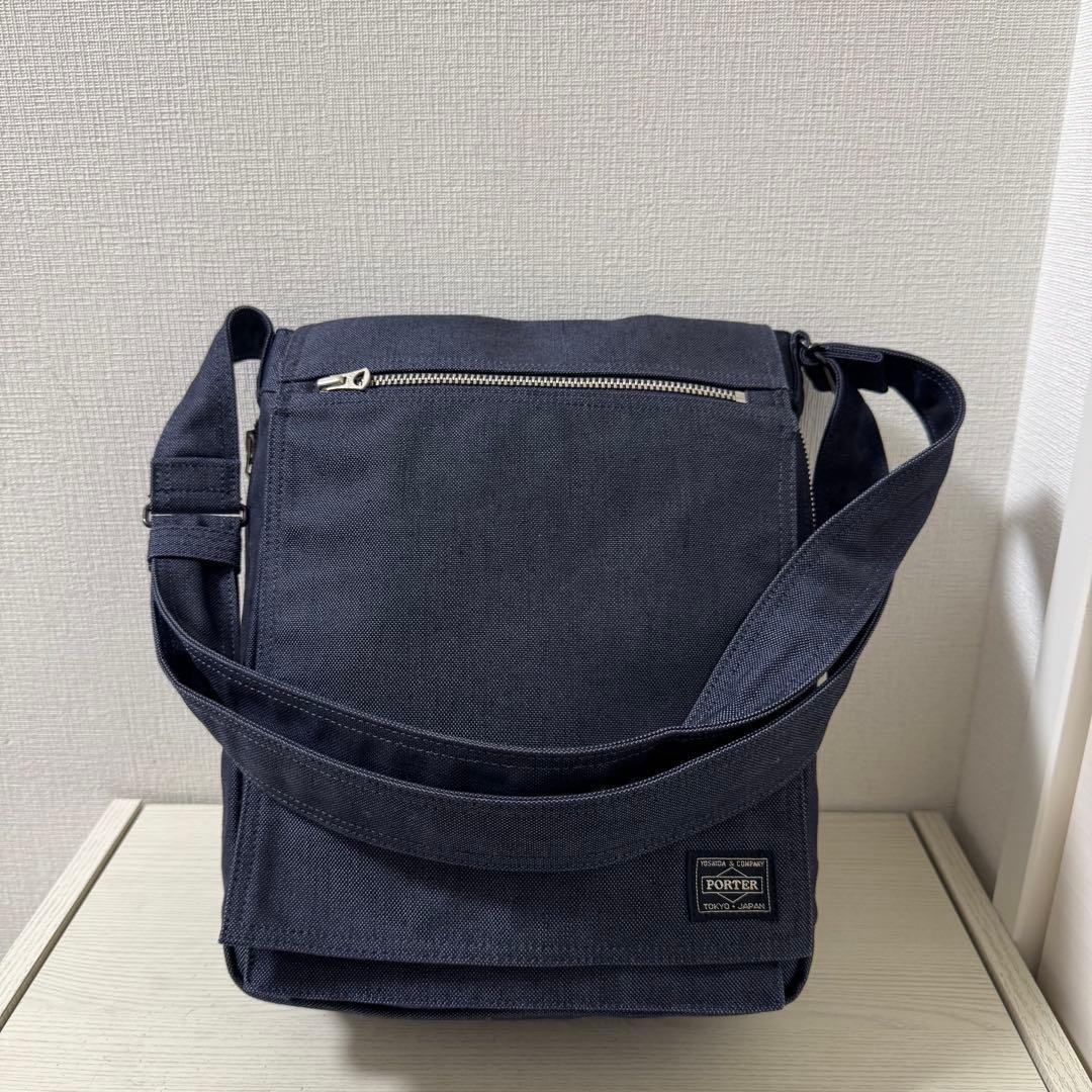 Authentic Porter Shoulder Bag Smoky Navy 235mm×320mm×150mm Men’s Cordura Duck