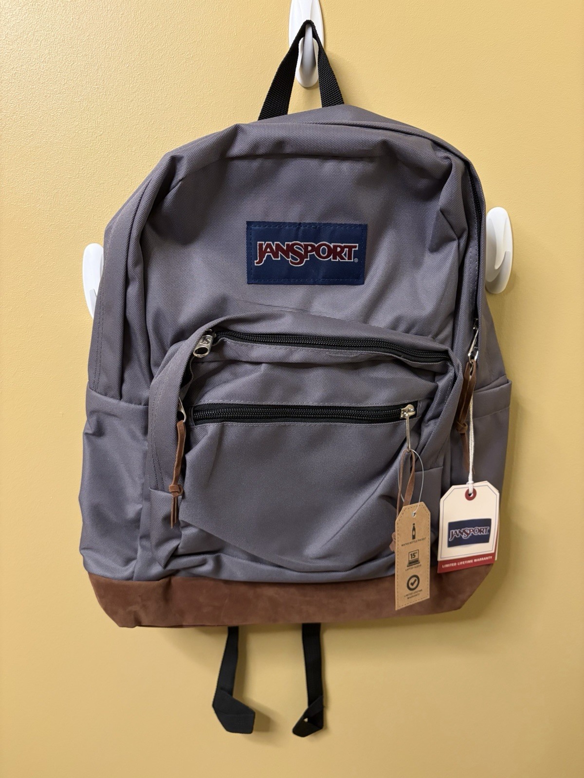 Jansport Originals Suede Leather Bottom Light Blue/Grey/Brown