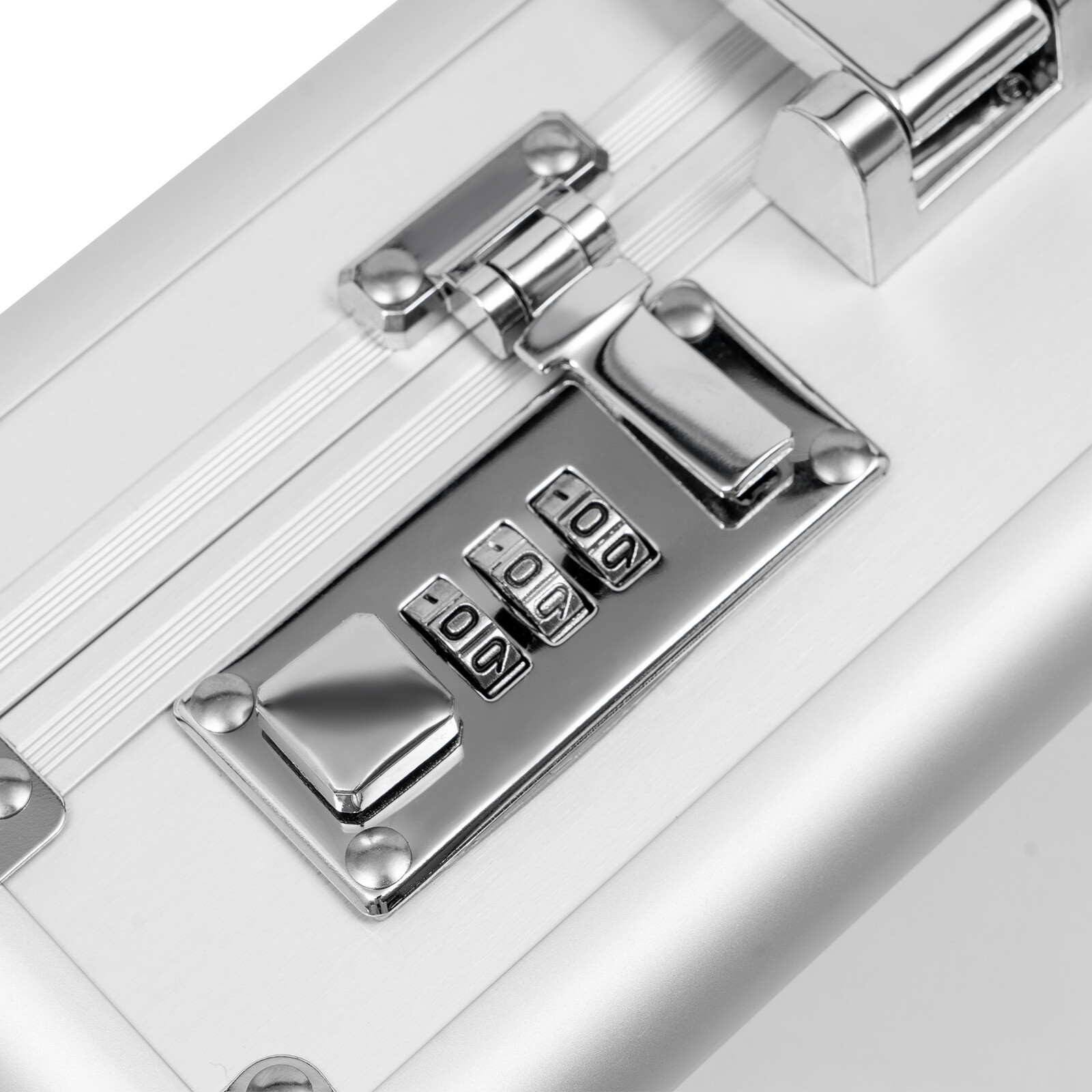Aluminum Briefcase Attache Case For Men Office Document Antitheft with Lock