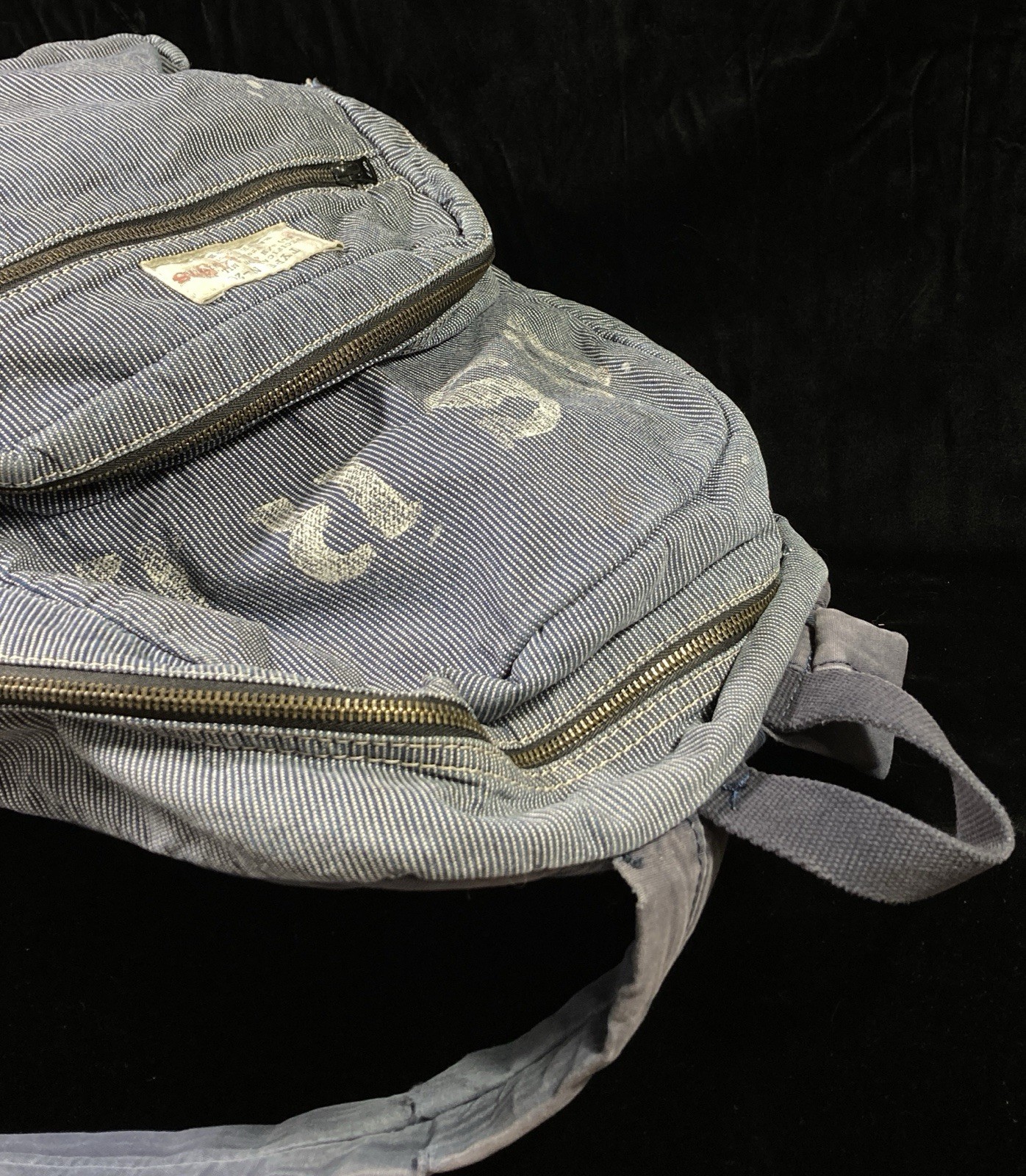 Ralph Lauren Denim Supply Backpack Hickory Stripe Paint Splatter DSRL