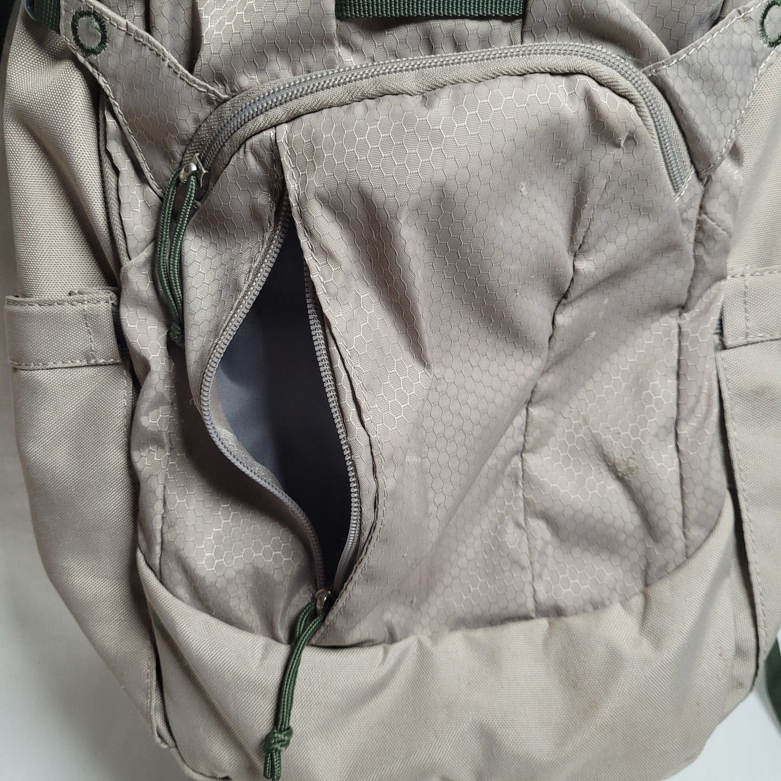 Ozark Trail Denton 20L Backpack Gray Beige Hiking Daypack Laptop School Travel