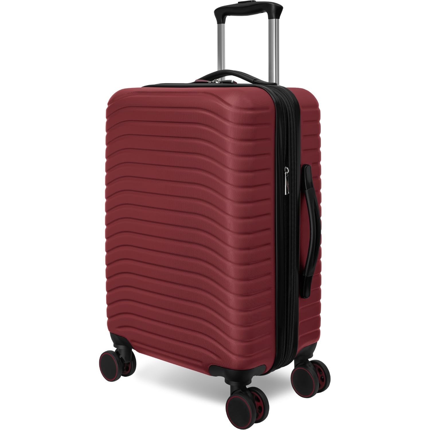 TOTAL TRAVELWARE Everest Expandable Hardsided Spinner Wine 20 Inch Carry On U2